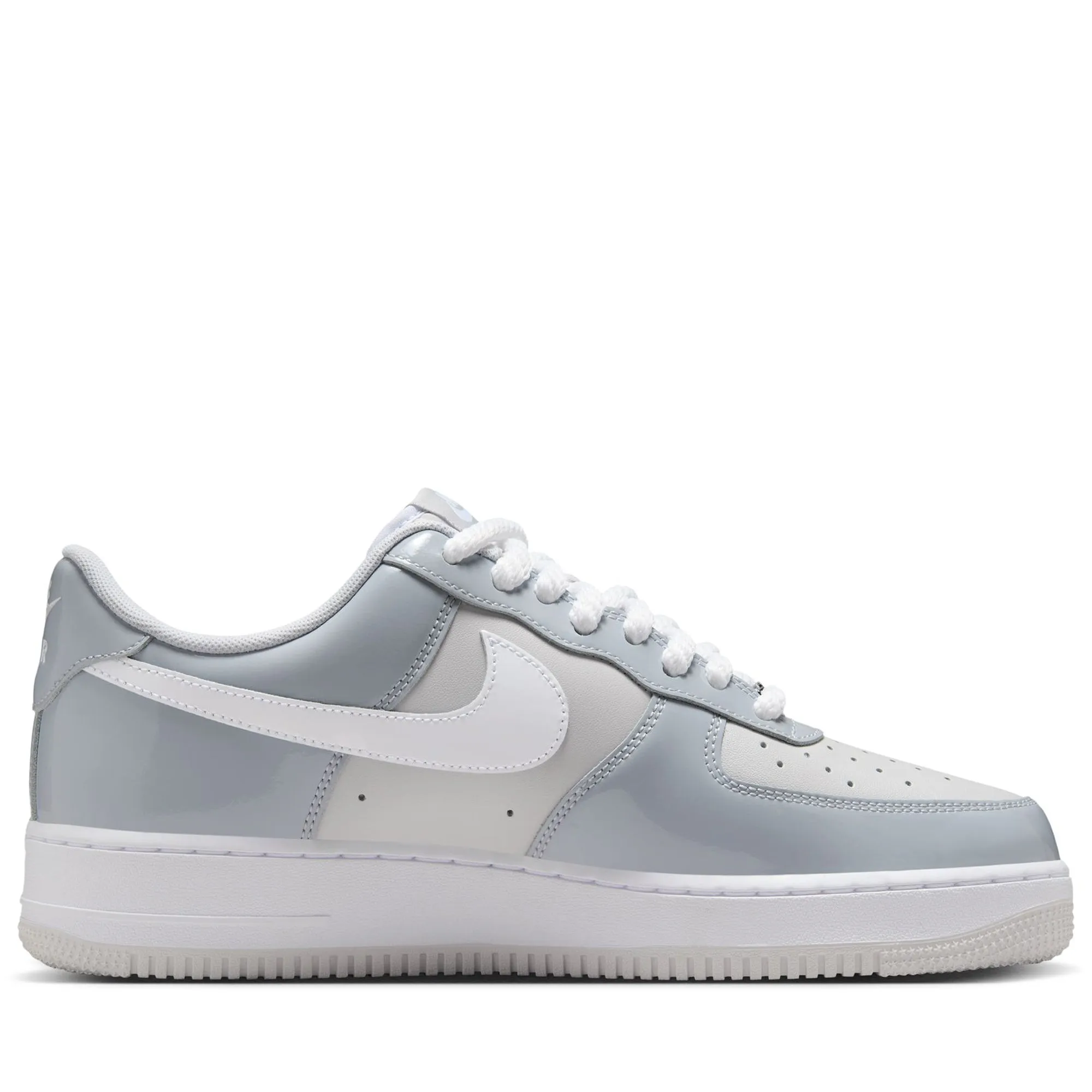 Nike Air Force 1 '07 LV8 - Wolf Grey/White Recycled Mesh Upper Fresh Pair