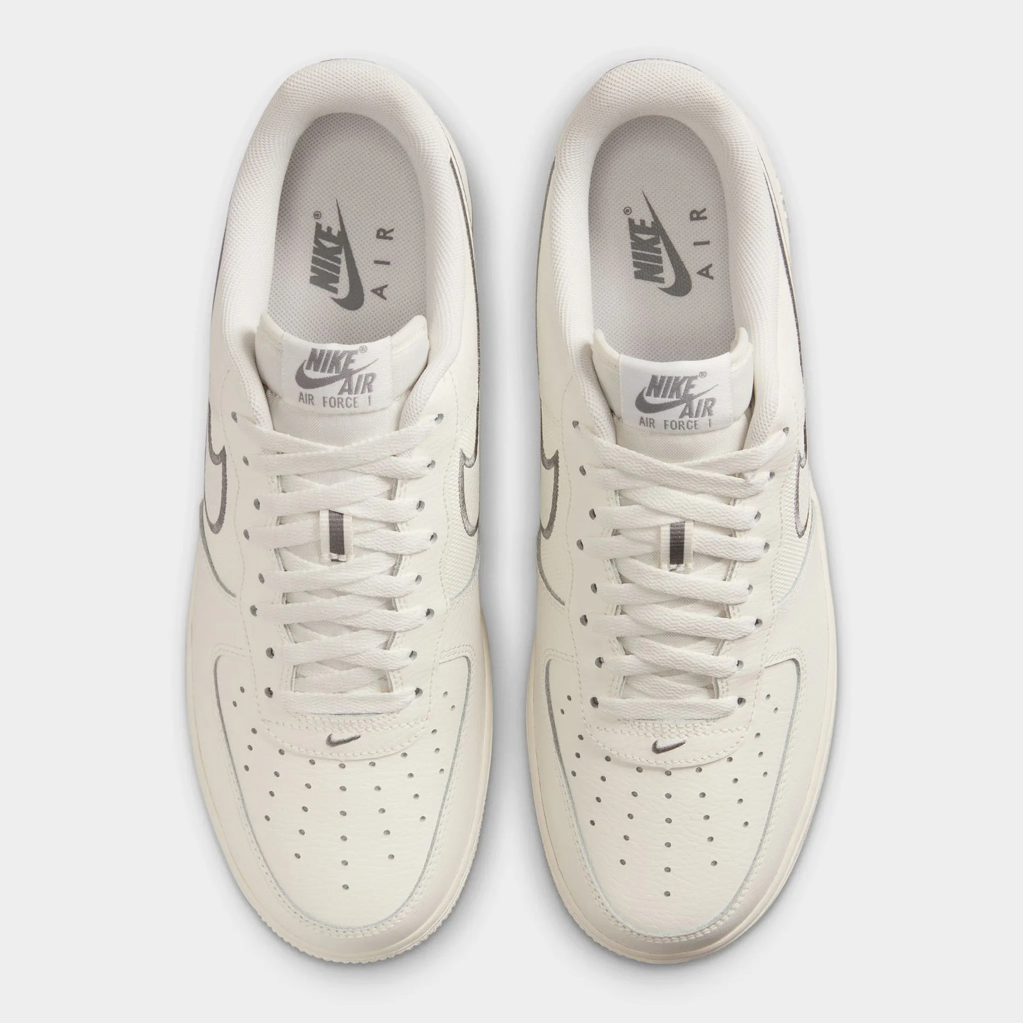 Mid Top Ergonomic Design Nike Air Force 1 '07 Sail / Cool Grey