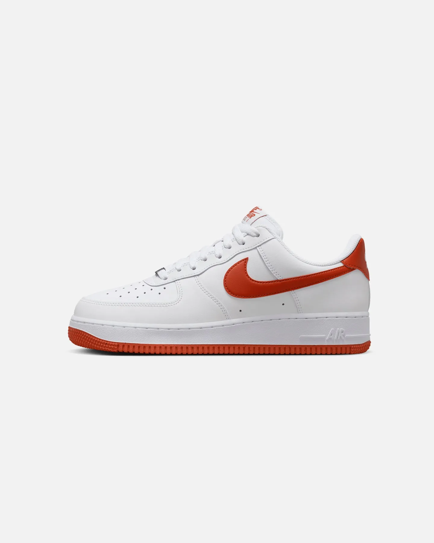 Nike Air Force 1 '07 White/Dragon Red heel cup Fast Track