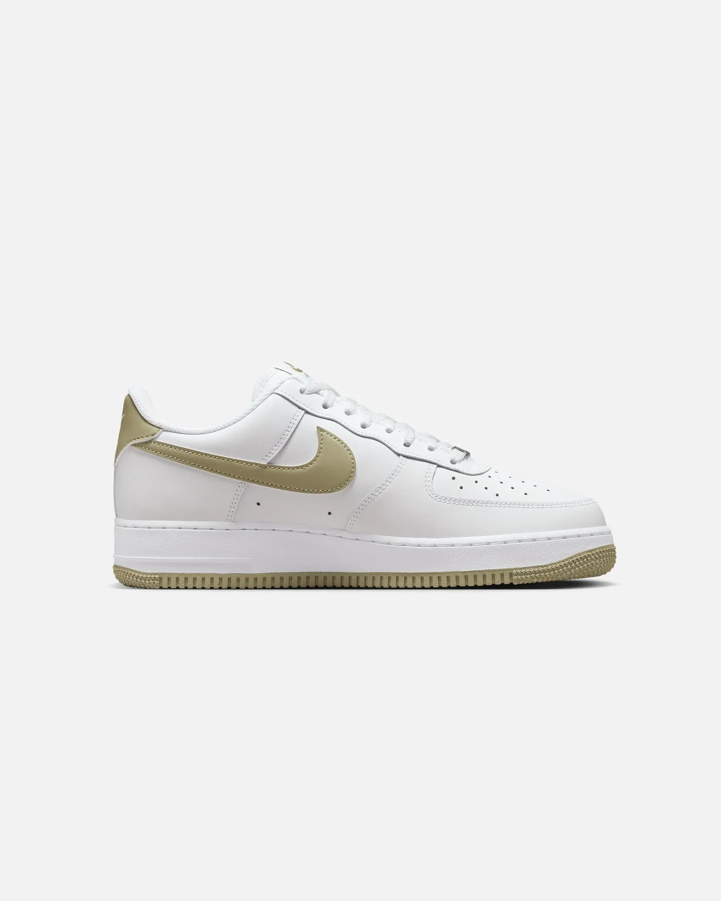 Nike Air Force 1 '07 White/Neutral Olive Comfort Heel Best Seller