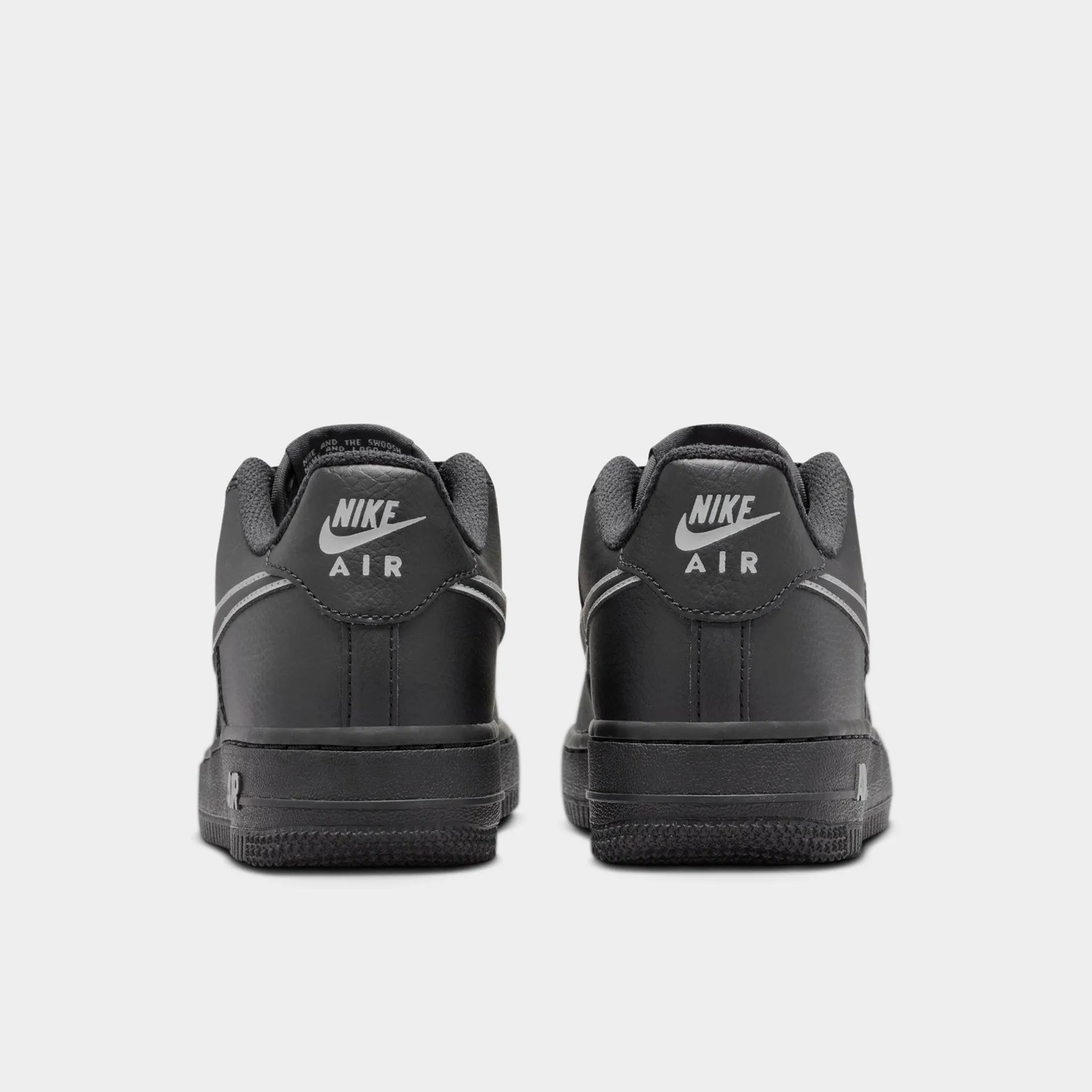 Retro Style Nike Air Force 1 GS Black / Light Smoke Grey