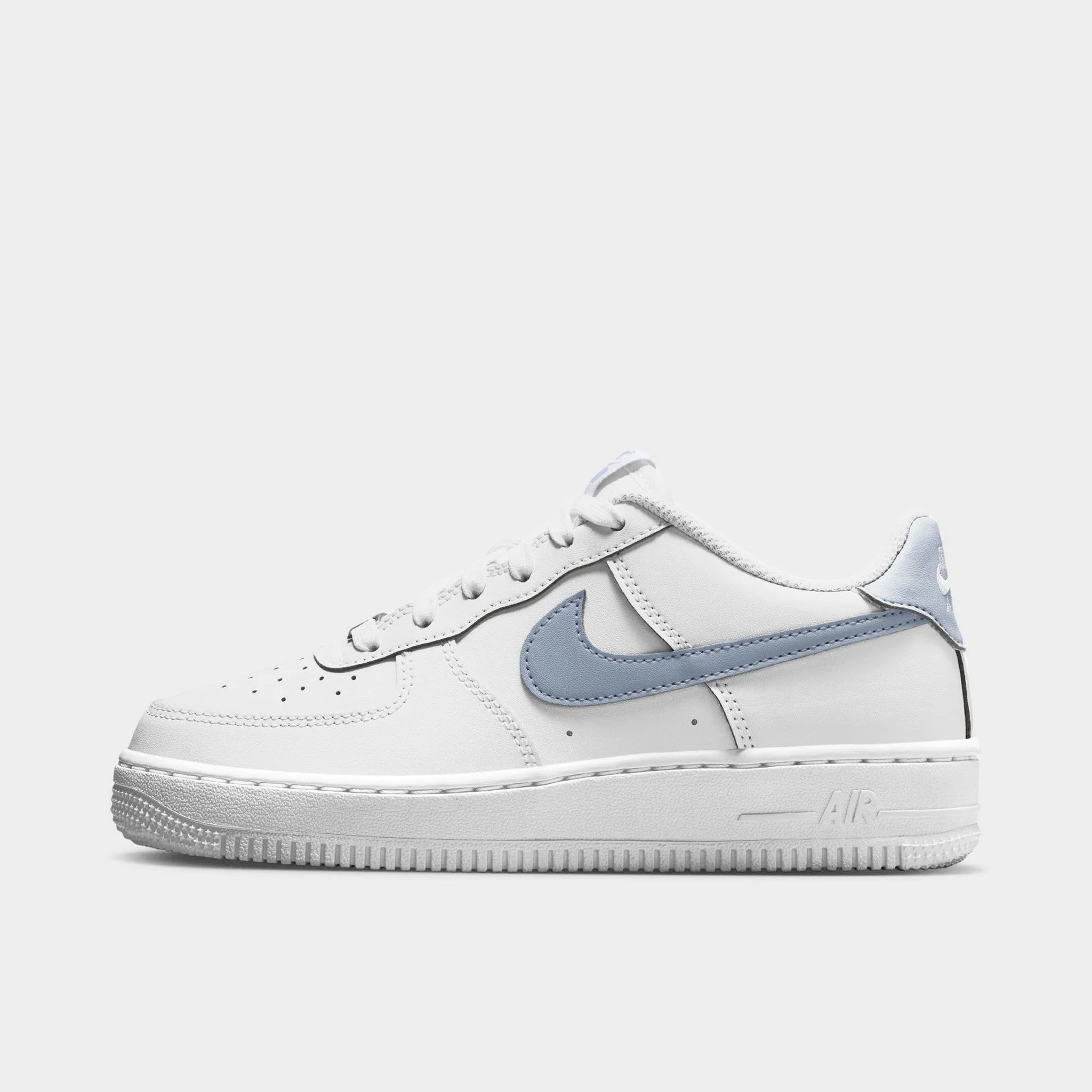 Nike Air Force 1 GS White / Ghost Marathon Walk No Laces