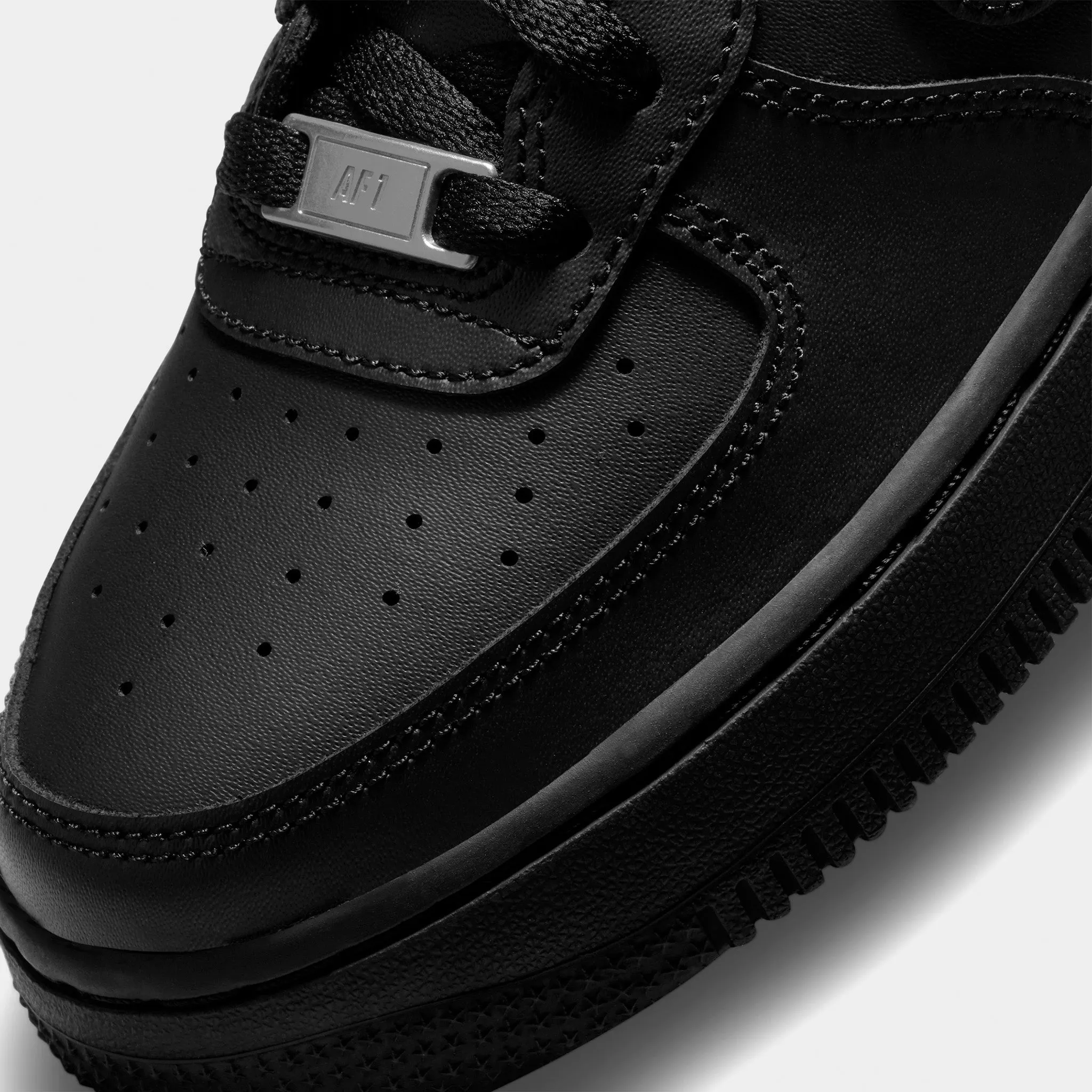 Nike Air Force 1 LE GS Black / Black Leap Hike Reinforced Seams