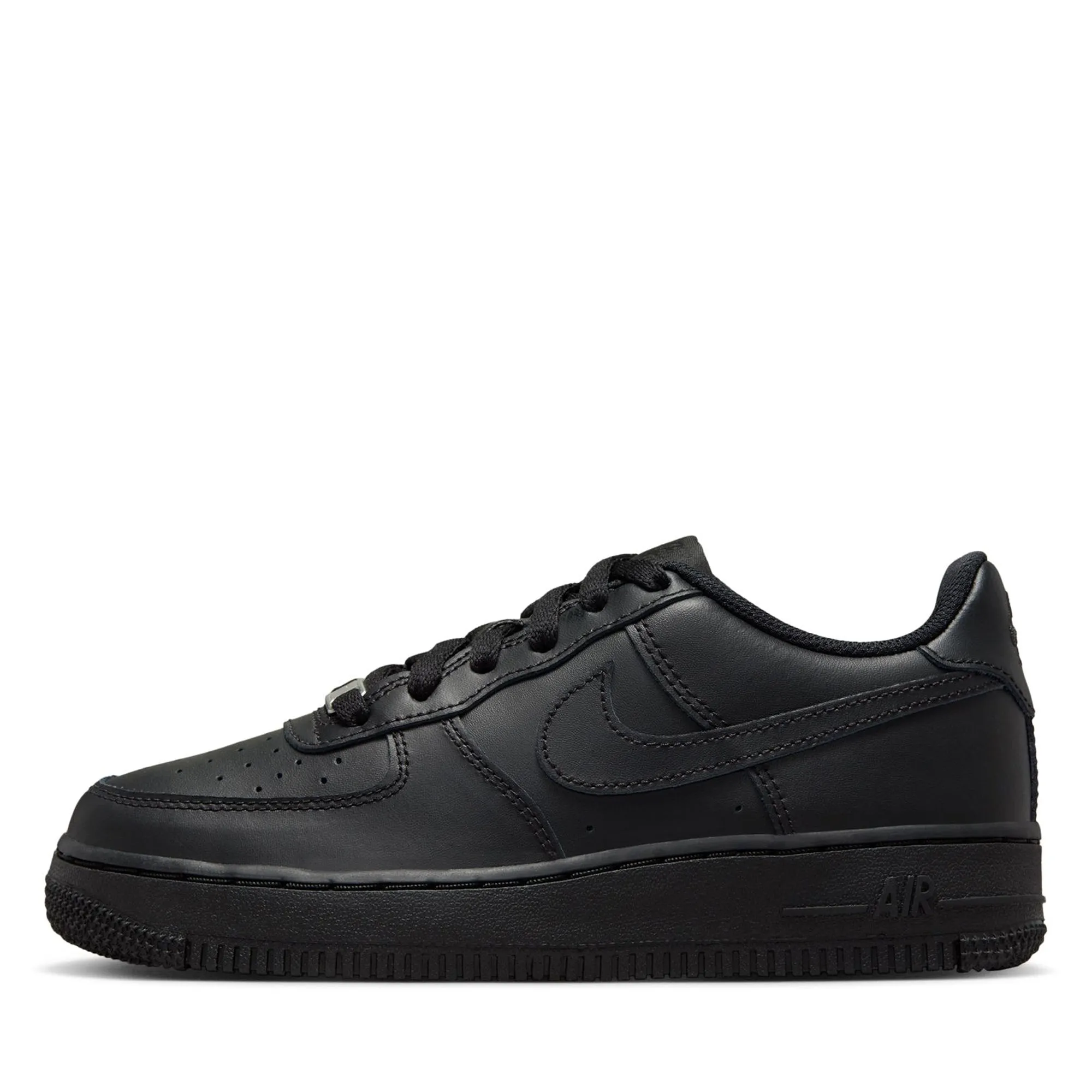 Nike Air Force 1 LE (GS) - Black/Black Seamless Knit Construction