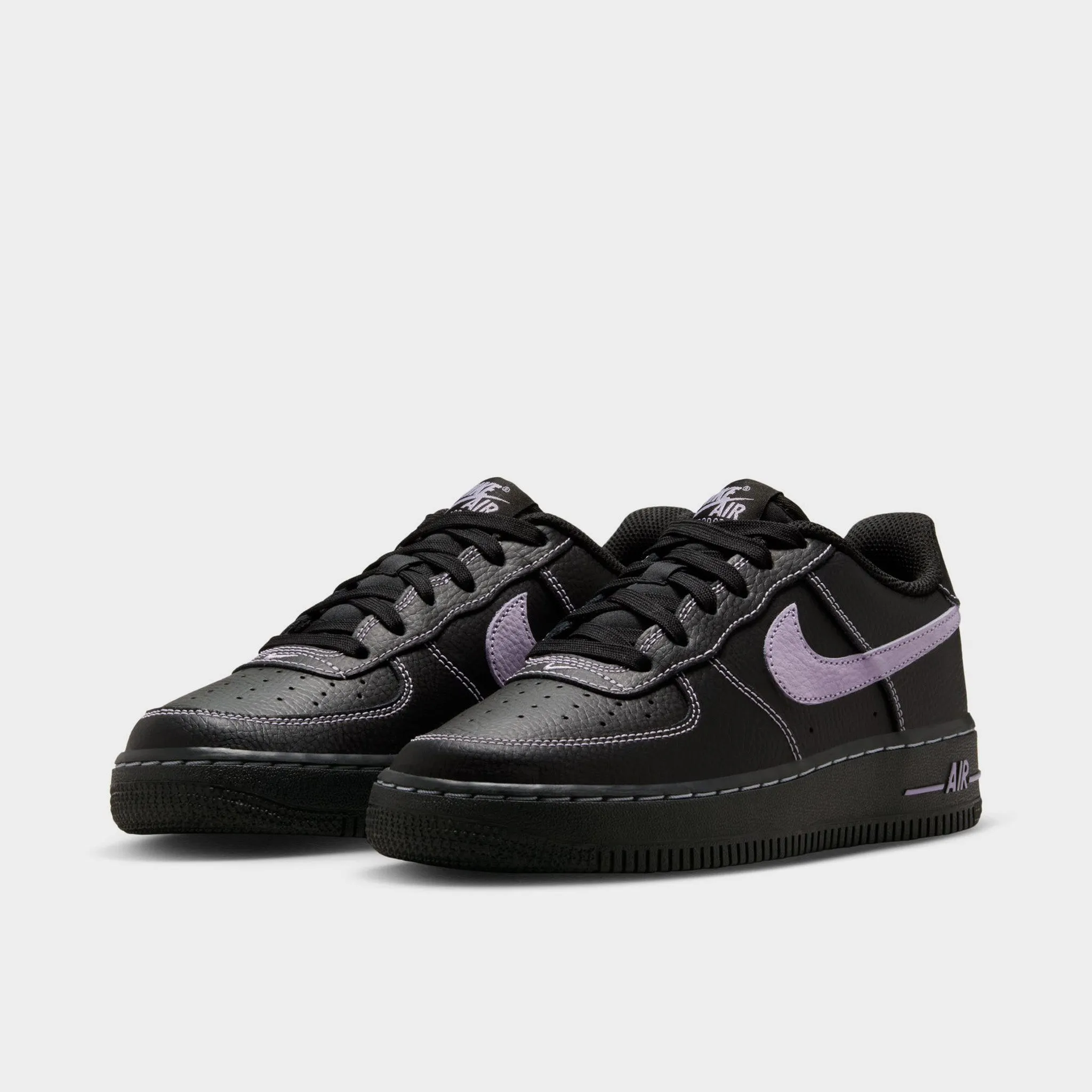 Every Occasion Comfort Guarantee Nike Air Force 1 LV8 GS Black / Hydrangeas