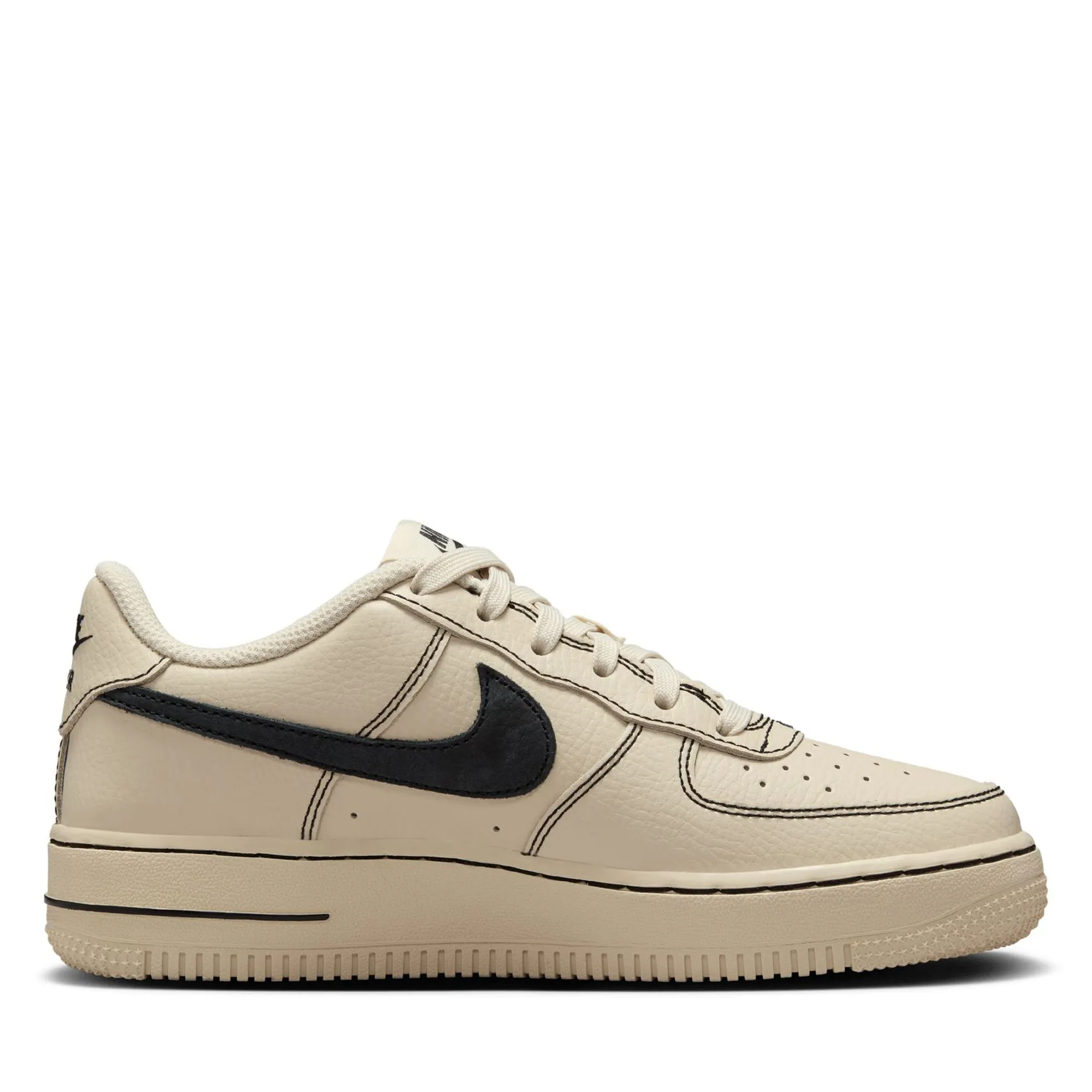 Nike Air Force 1 LV8 (GS) - Light Khaki/Black Street Vibe Bold Detail
