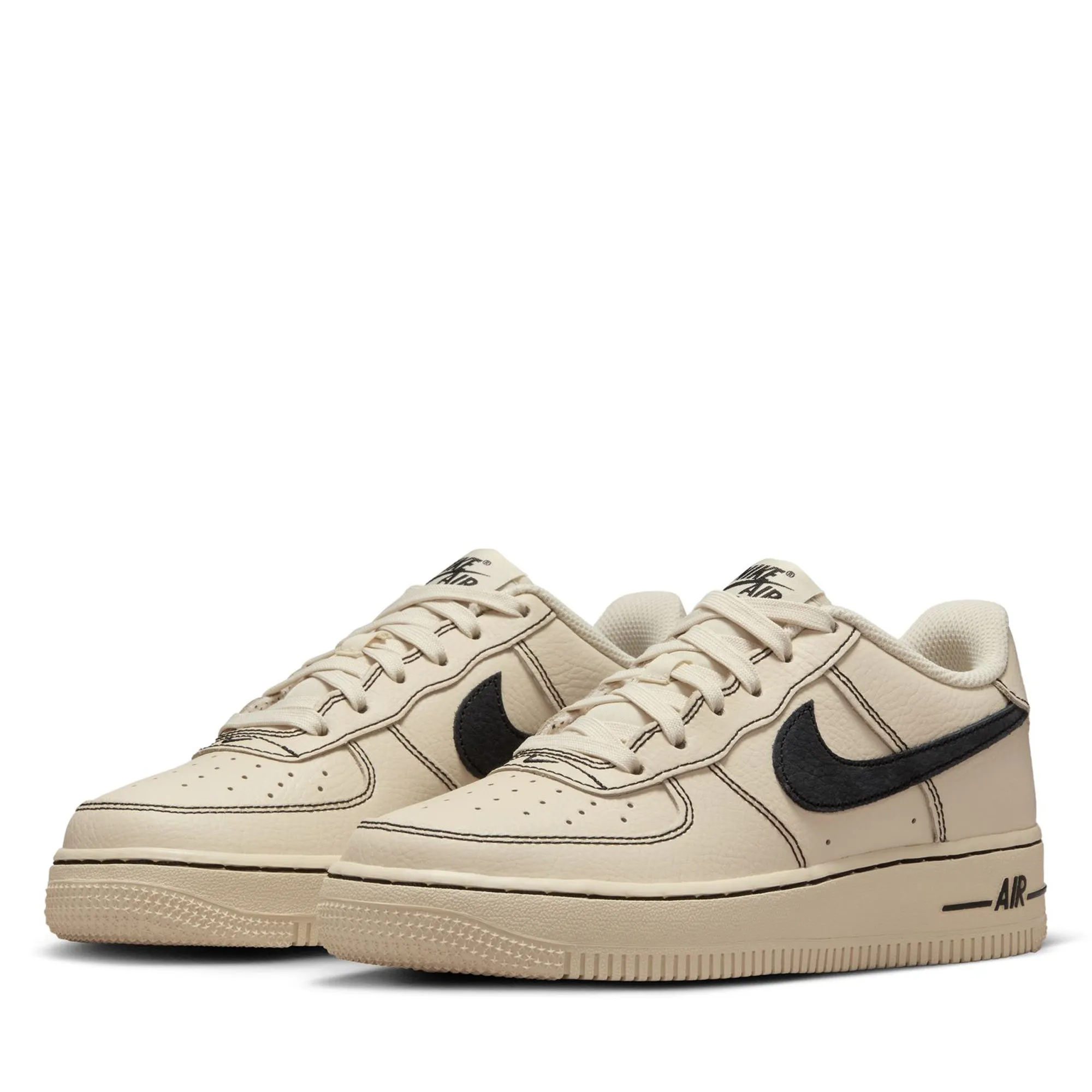 Anti   Slip Feature Light   Weight Design Nike Air Force 1 LV8 (GS) - Light Khaki/Black
