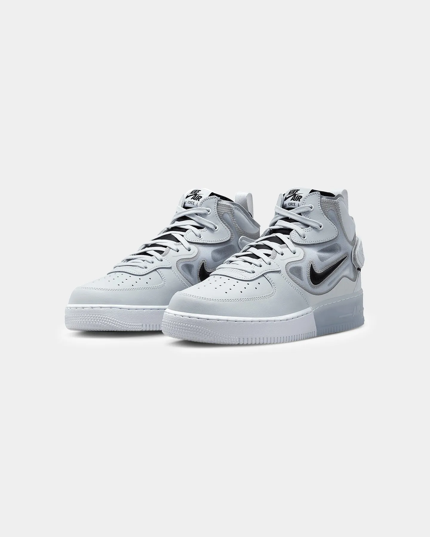 Nike Air Force 1 Mid React Pure Platinum/Blue High Arch
