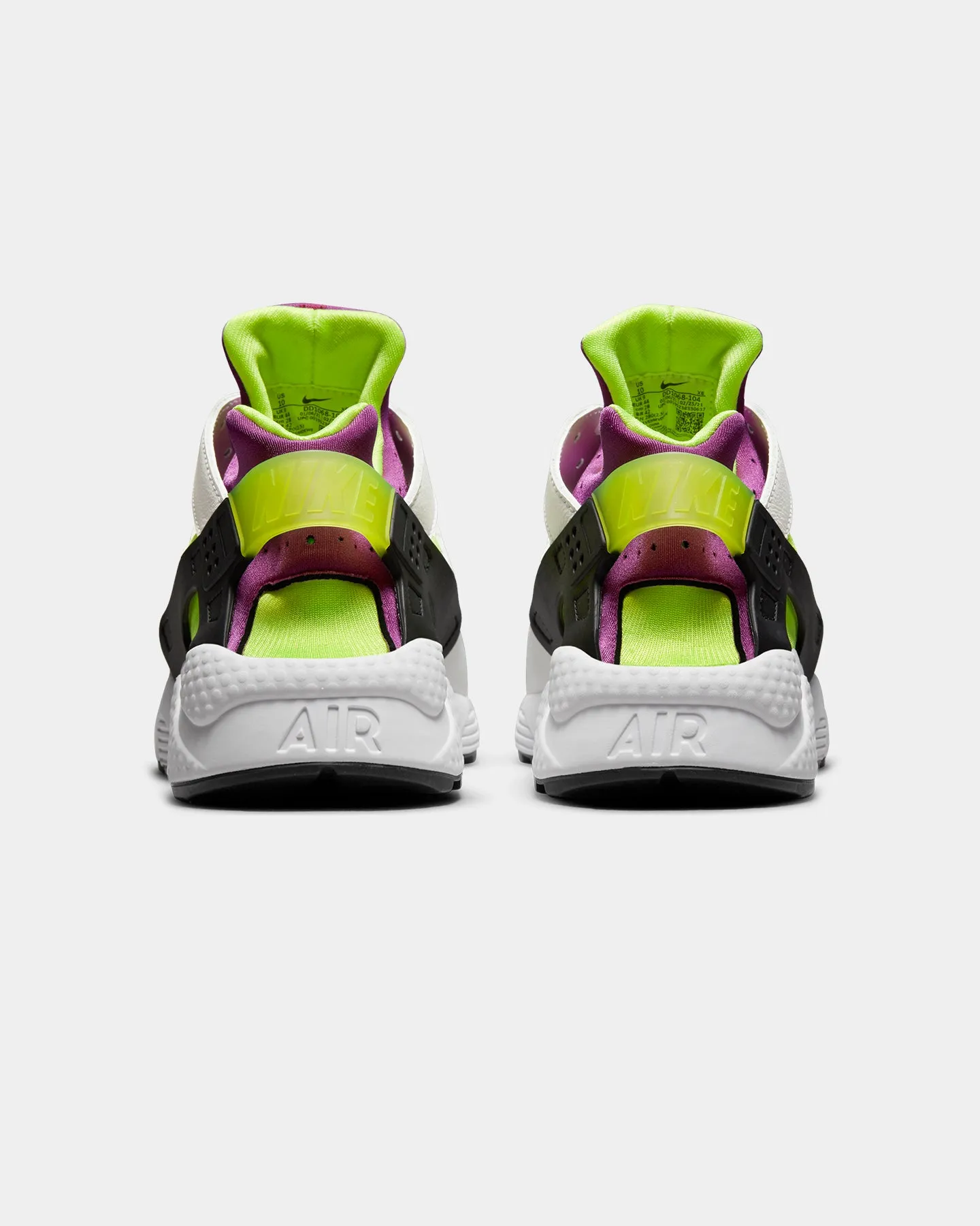 Nike Air Huarache White/Neon Yellow Smart Look