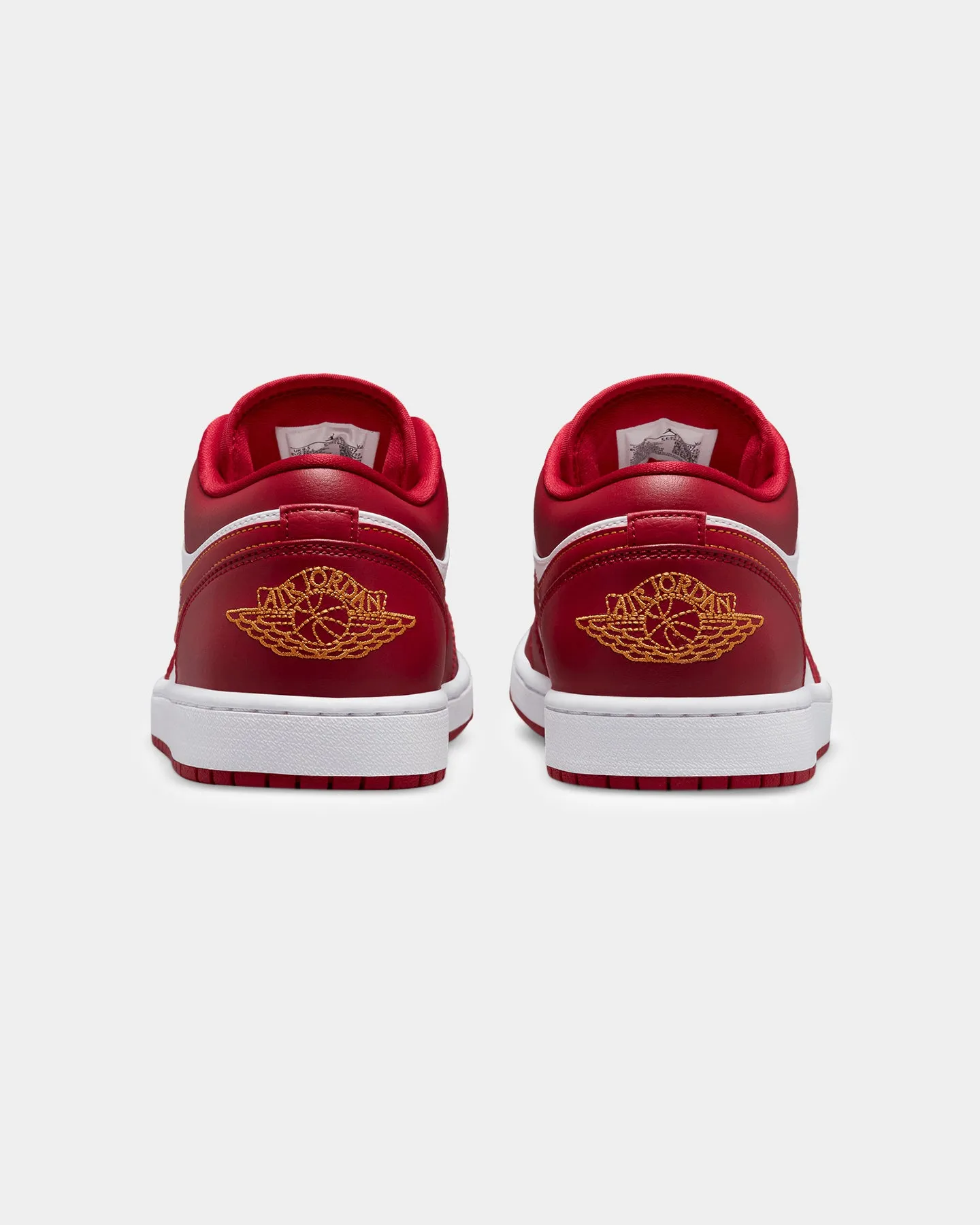 Nike Air Jordan 1 Low "Cardinal Red" Cardinal Red/Light Curry/White Comfort arch