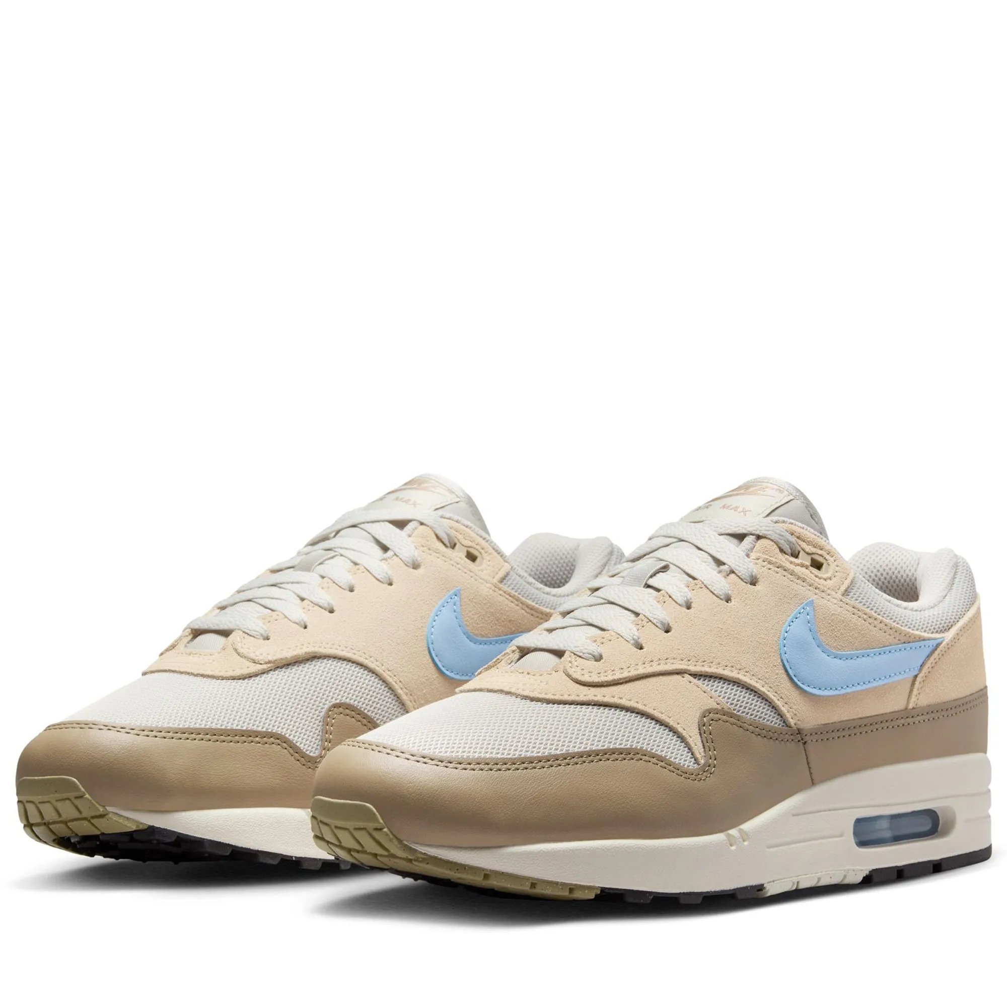 Stability Enhancing Structure Hyper Durable Rubber Compound Nike Air Max 1 Essential - Light Bone/Psychic Blue