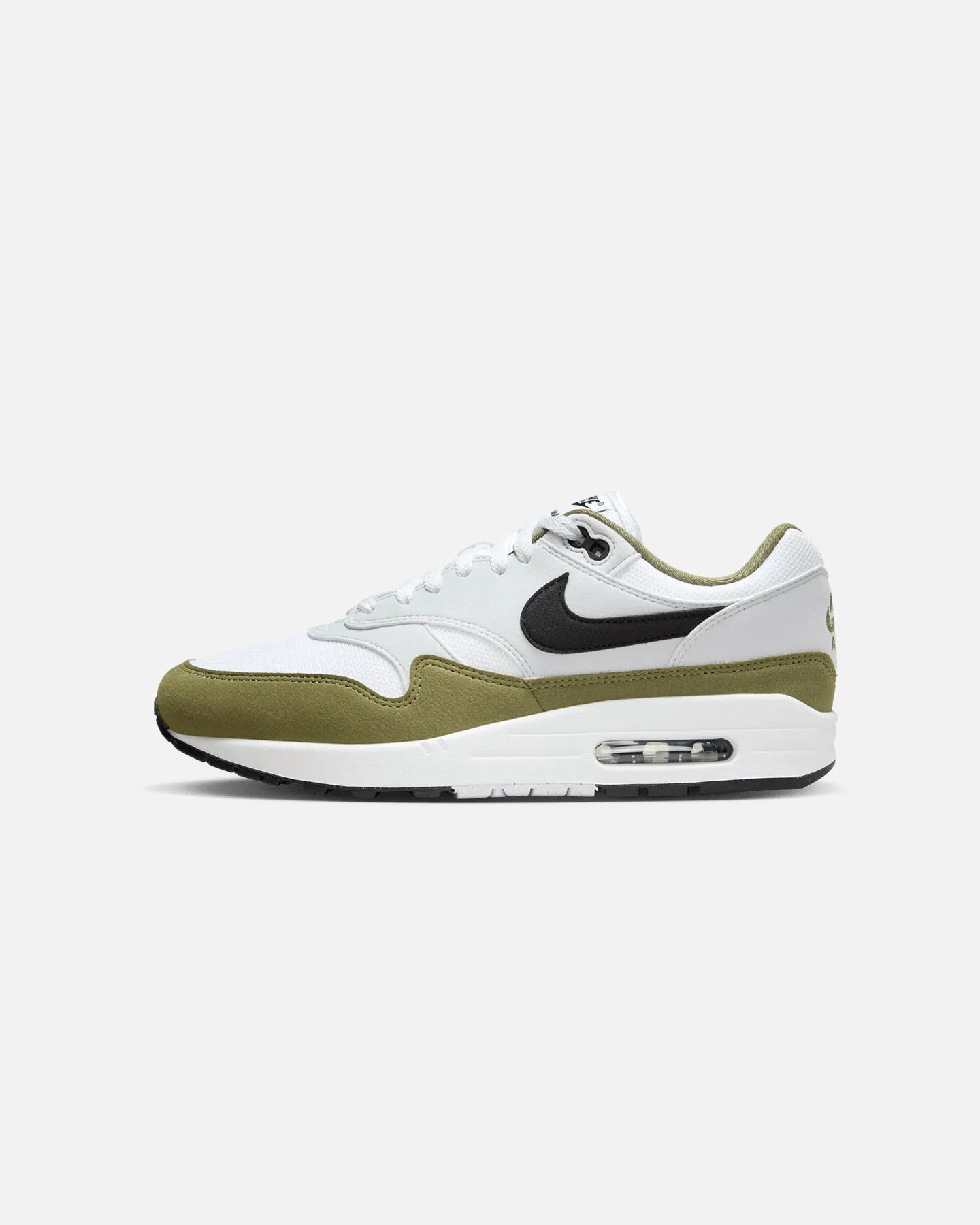 Comfort Slope Step Tall Nike Air Max 1 "Medium Olive" White/Black