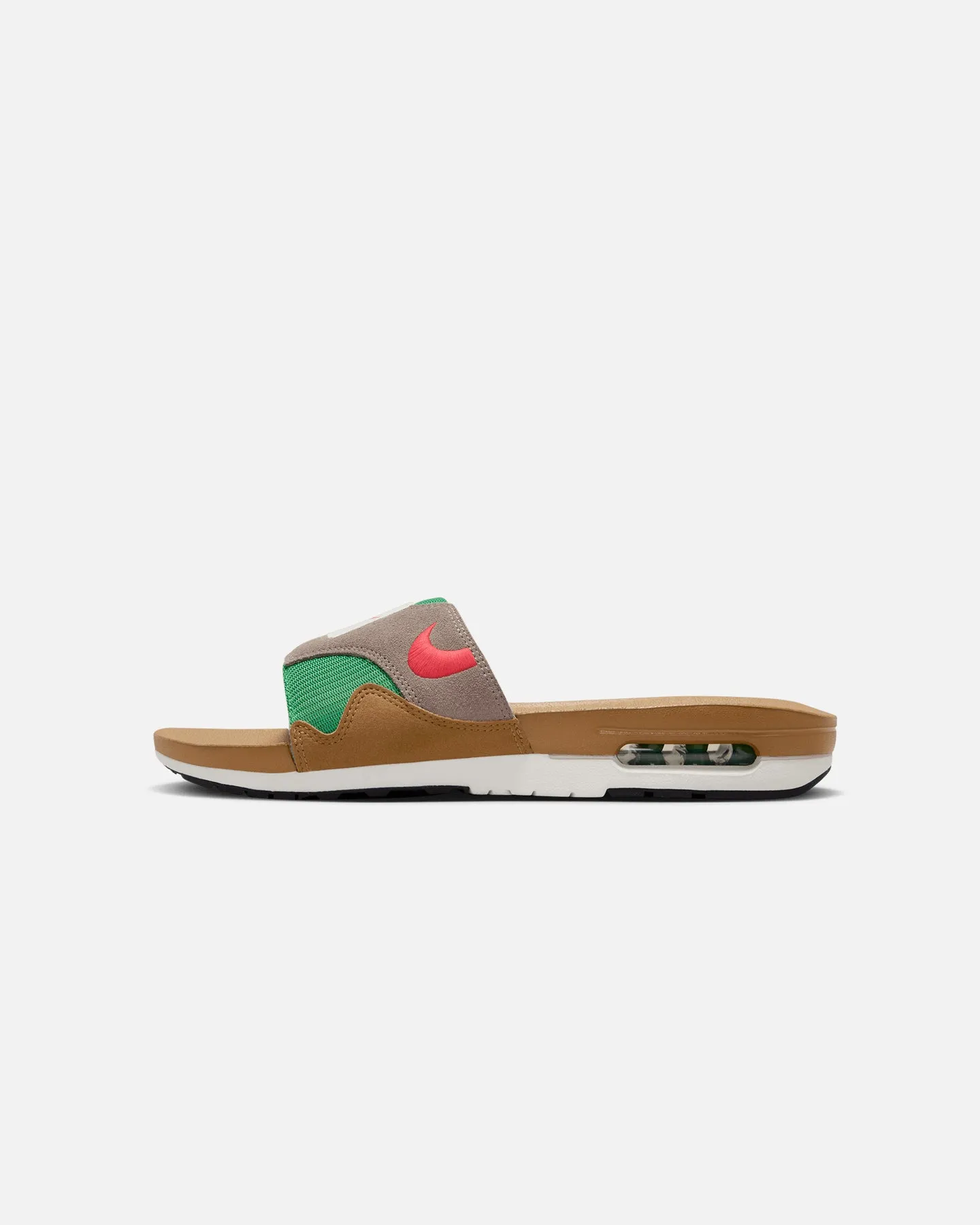 Dual Tone Nike Air Max 1 Slides Ale Brown