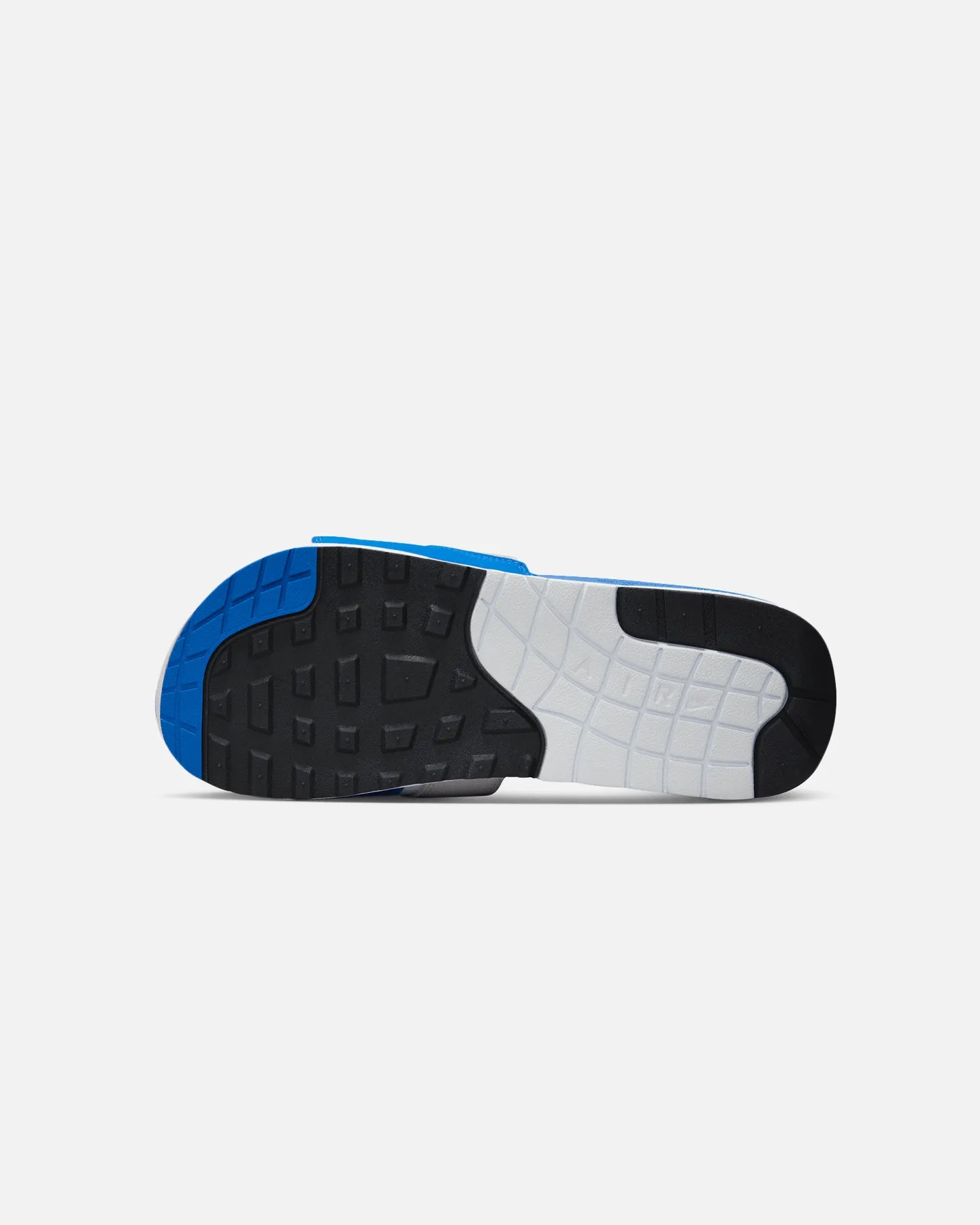 Nike Air Max 1 Slides White/Royal Blue Bounce Edge Modern Edge