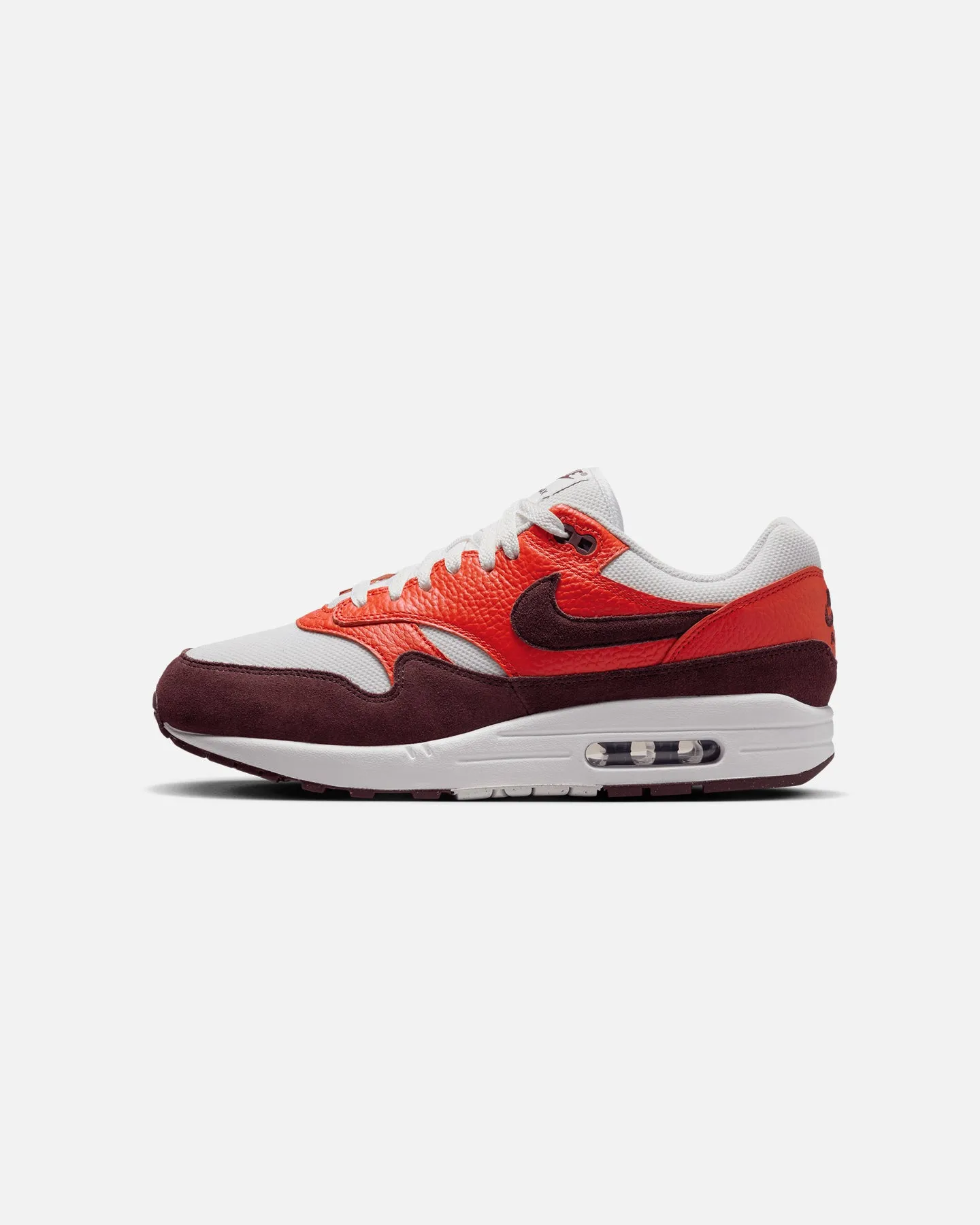 Low Profile Smooth ride Nike Air Max 1 Summit White/Burgundy