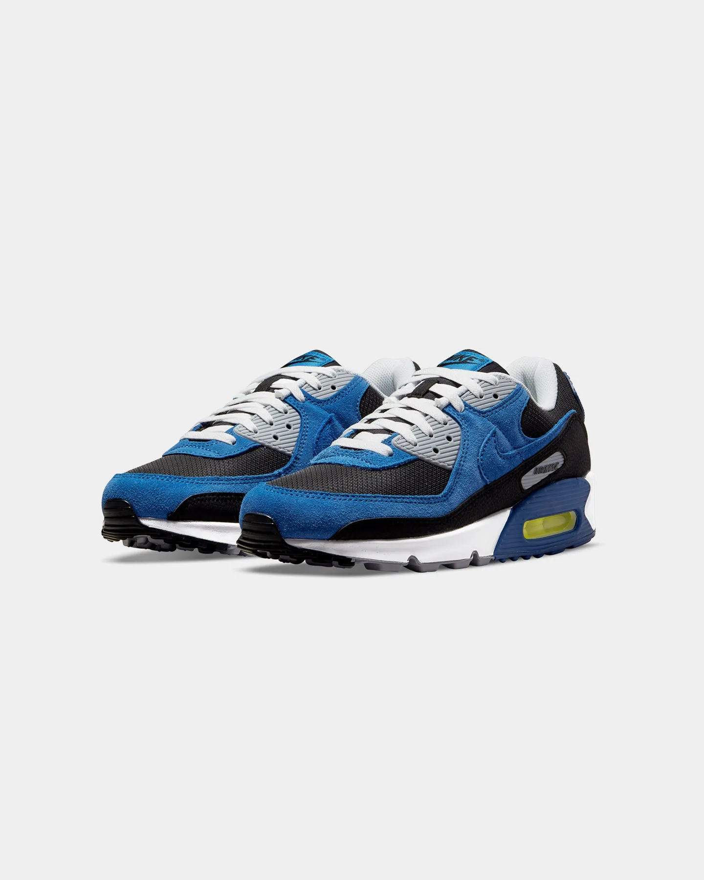 Nike Air Max 90 Black/Atlantic Blue/Voltage Yellow/White Rubber Sole