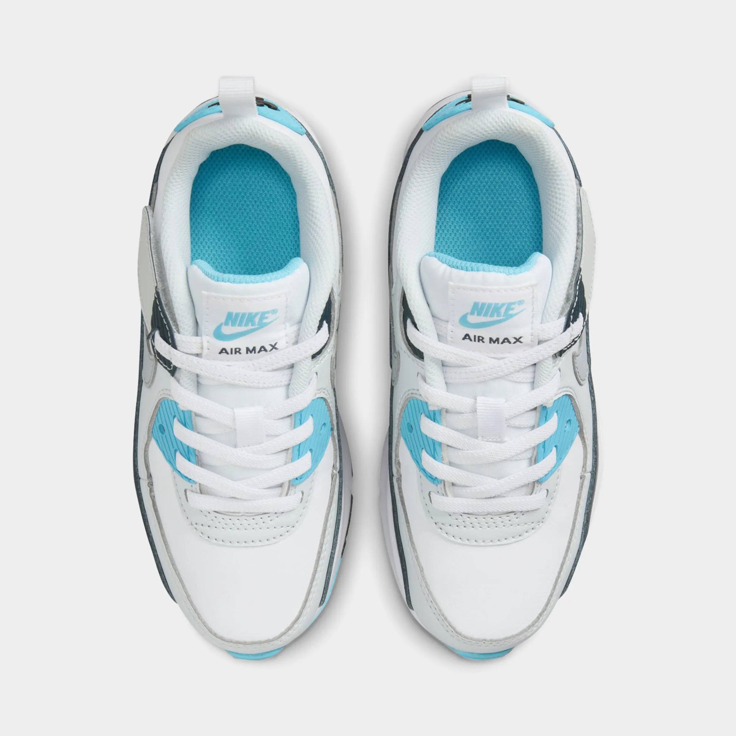 Clear Glow Nike Air Max 90 EasyOn PS White / Wolf Grey - Baltic Blue