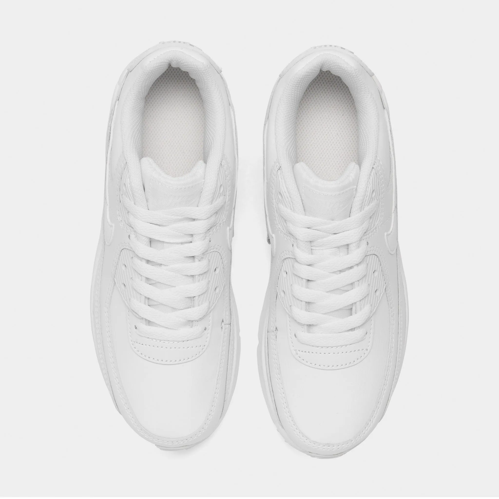Freeze Proof Craftsmanship Nike Air Max 90 LTR GS White / White - Metallic Silver