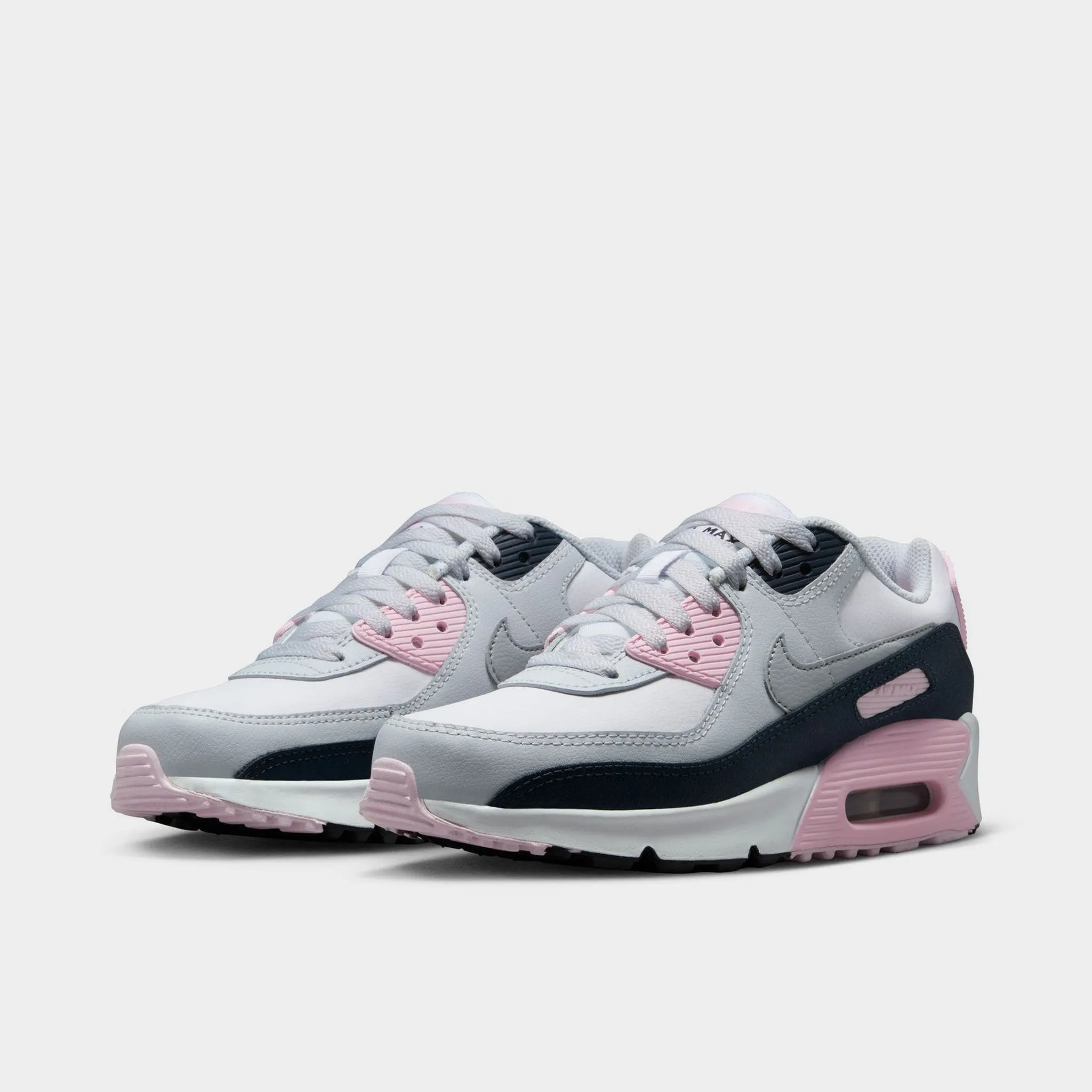Nike Air Max 90 LTR GS White / Wolf Grey - Pink Foam Dance Fit