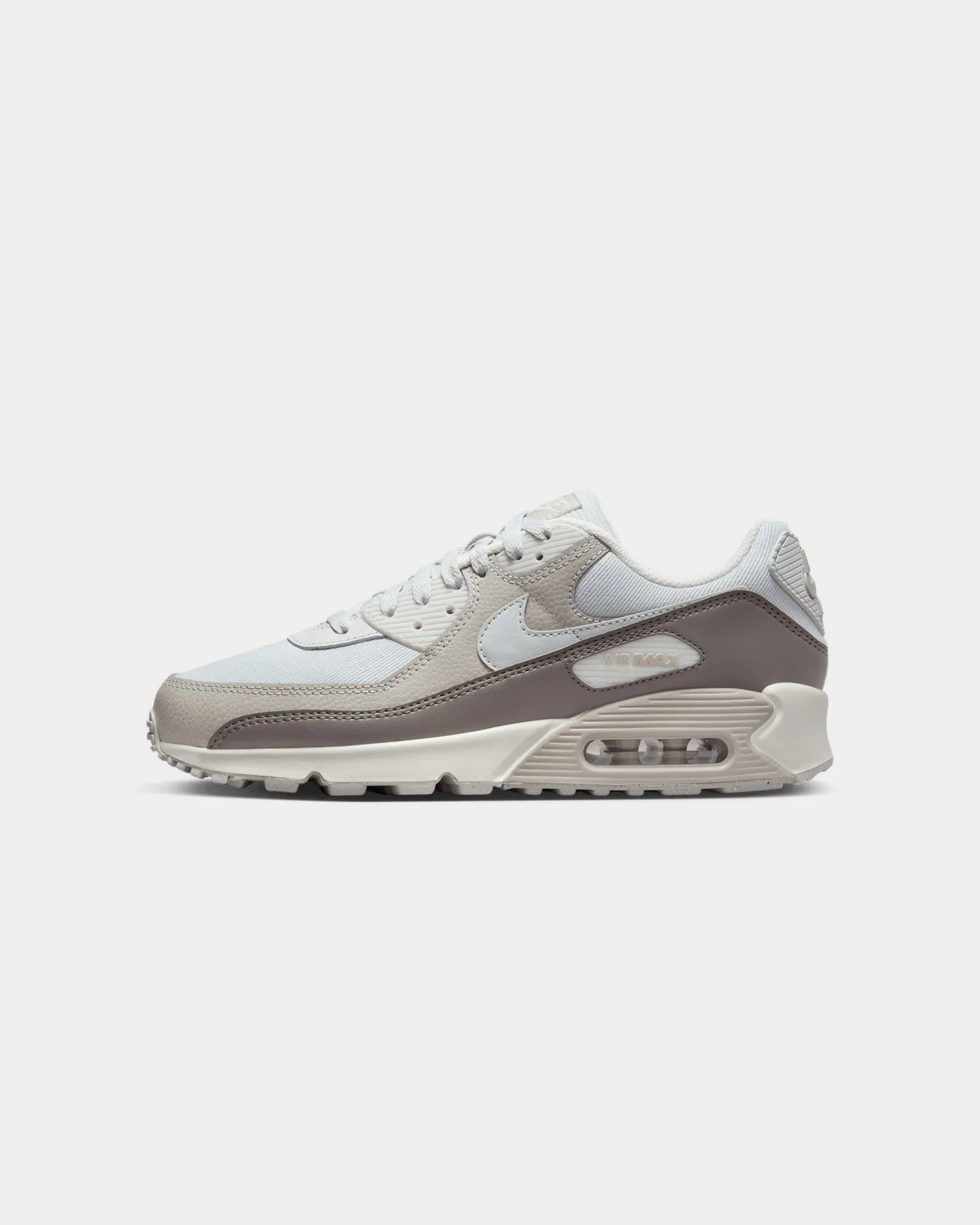 Leather Upper Lace Up Nike Air Max 90 Photon Dust/Light Iron Ore/Sail