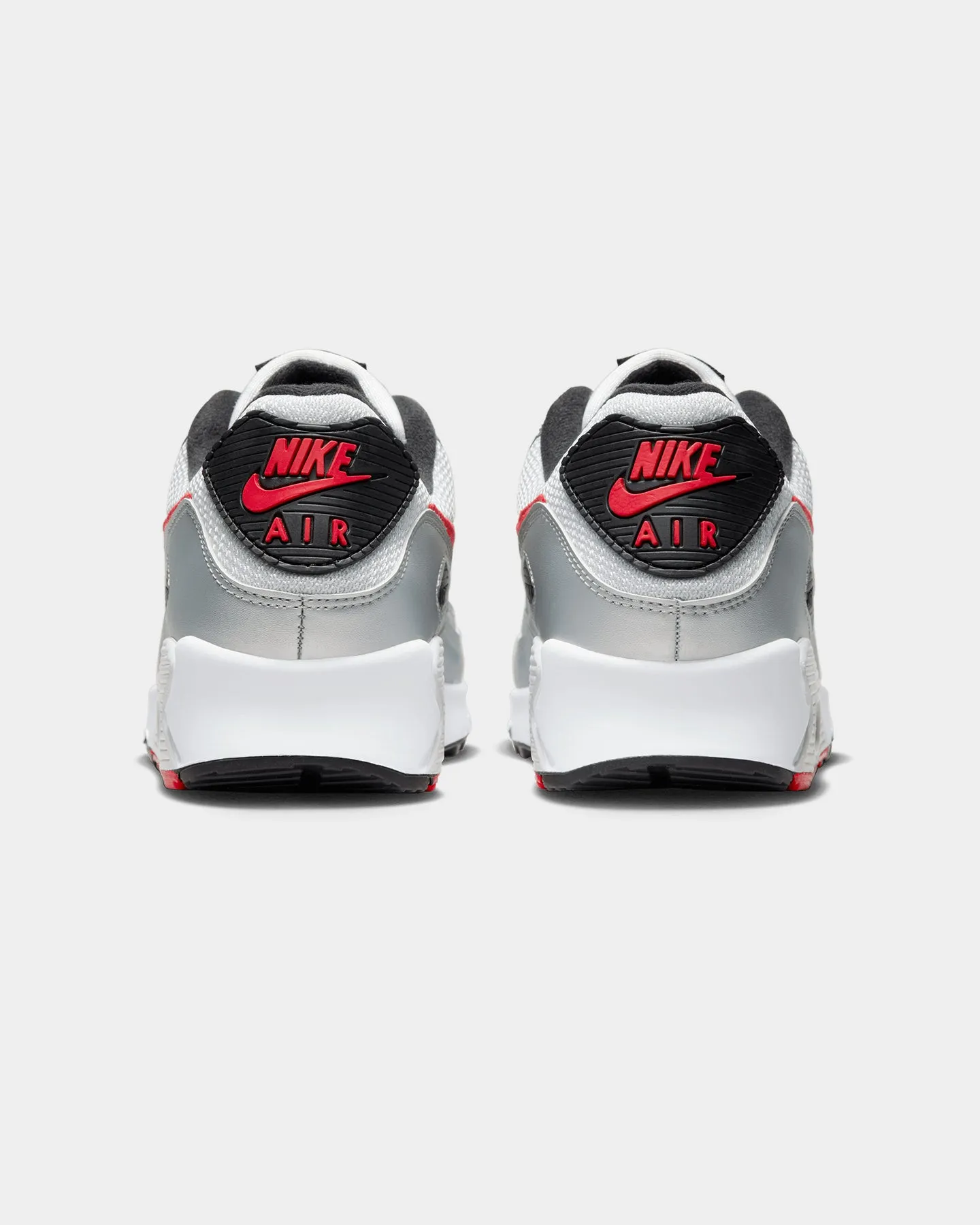 Path Free Shine Silver Nike Air Max 90 Photon Dust/University Red