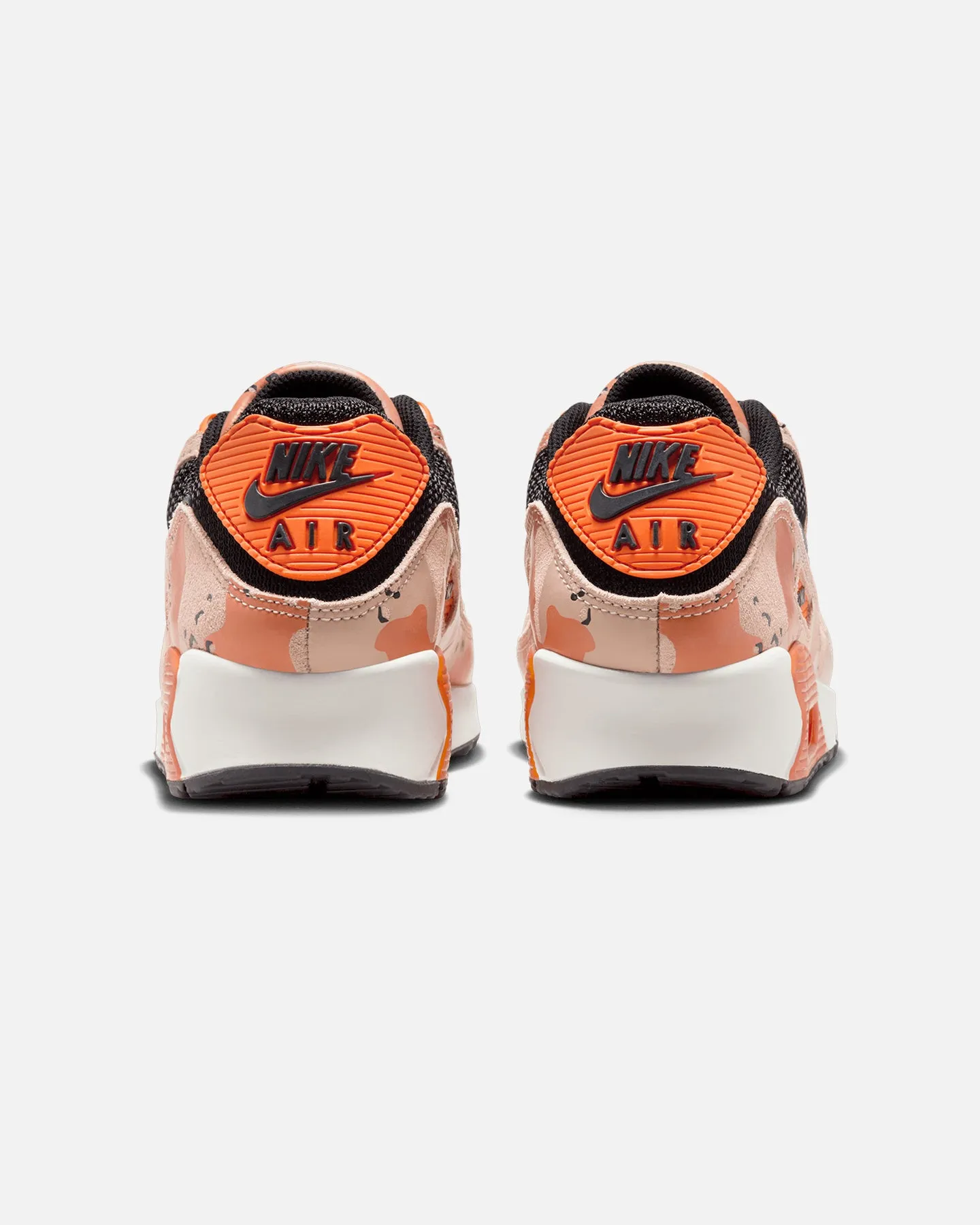 Cold Safe Light Run Nike Air Max 90 Premium "Camo" Beige/Black/Safety Orange