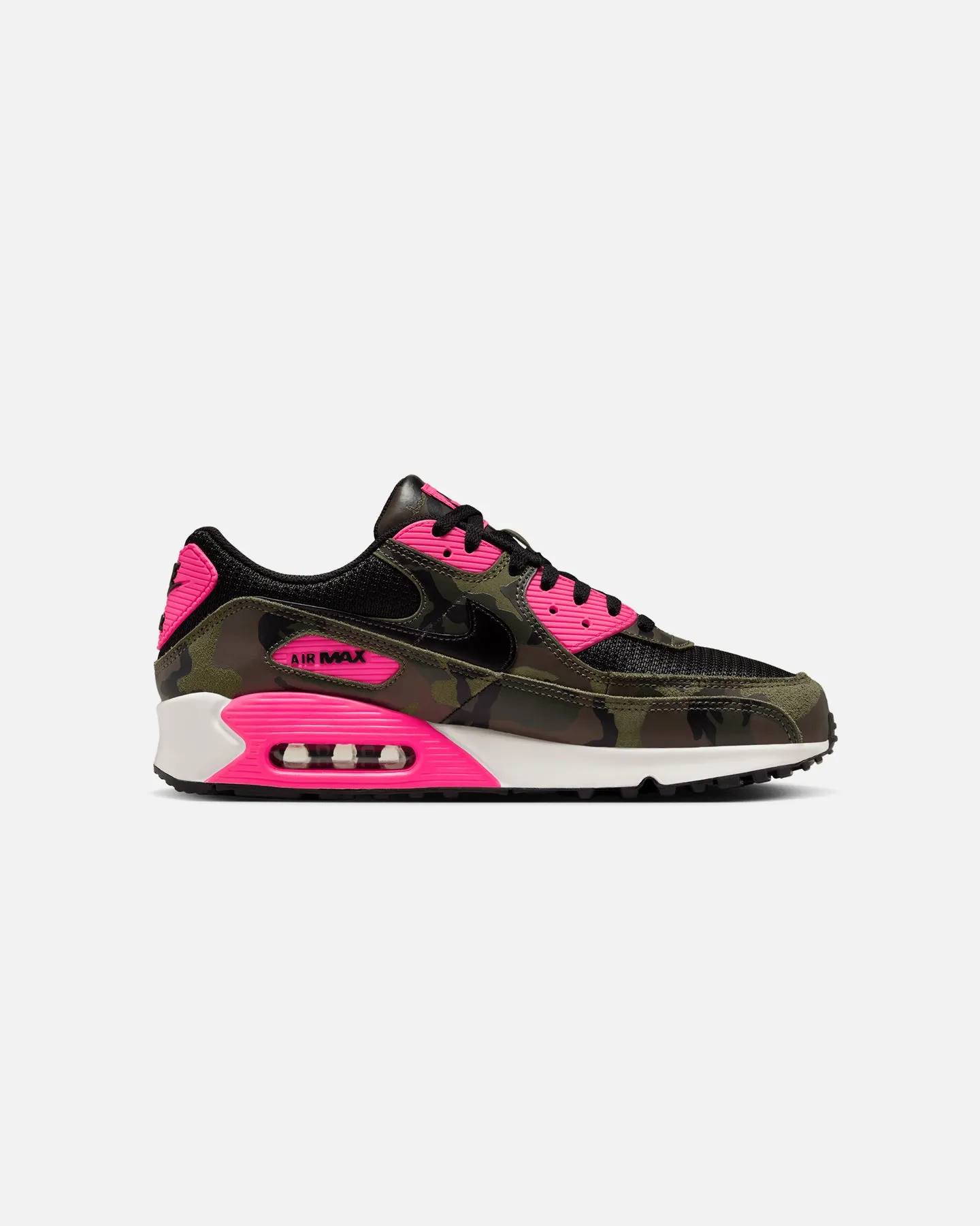 Nike Air Max 90 Premium "Camo" Camo-Sequaia/Black/Hyper Pink Fresh Tone Urban Sleek