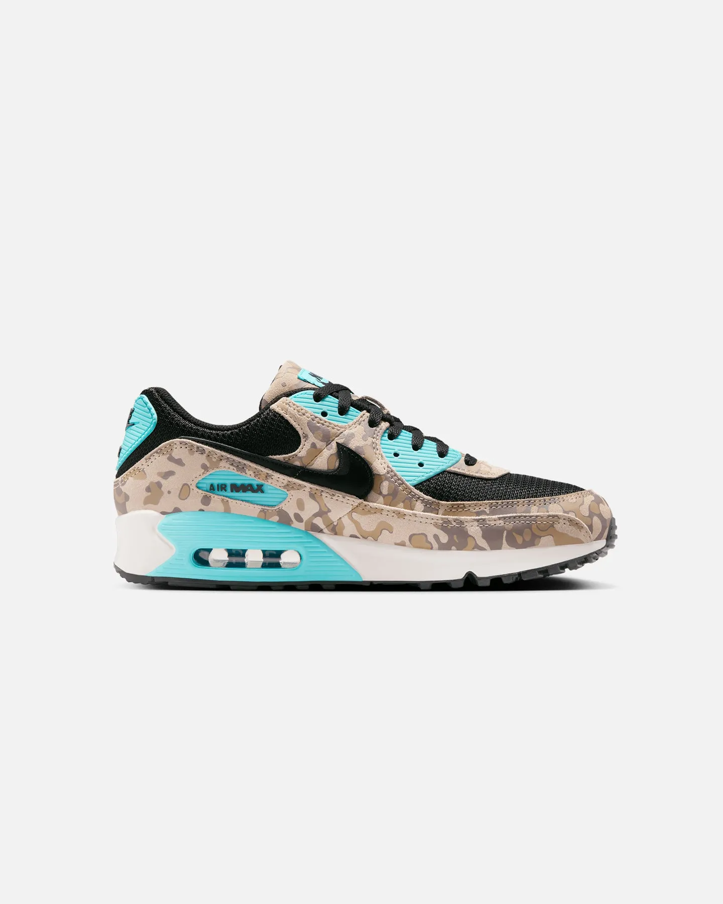 Nike Air Max 90 Premium "Camo" Sanddrift/Black-Aurora Green Sky Blue Year long