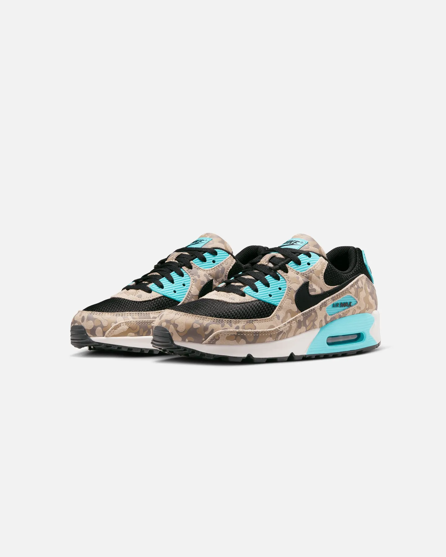 Queen Touch Play Hard Nike Air Max 90 Premium "Camo" Sanddrift/Black-Aurora Green