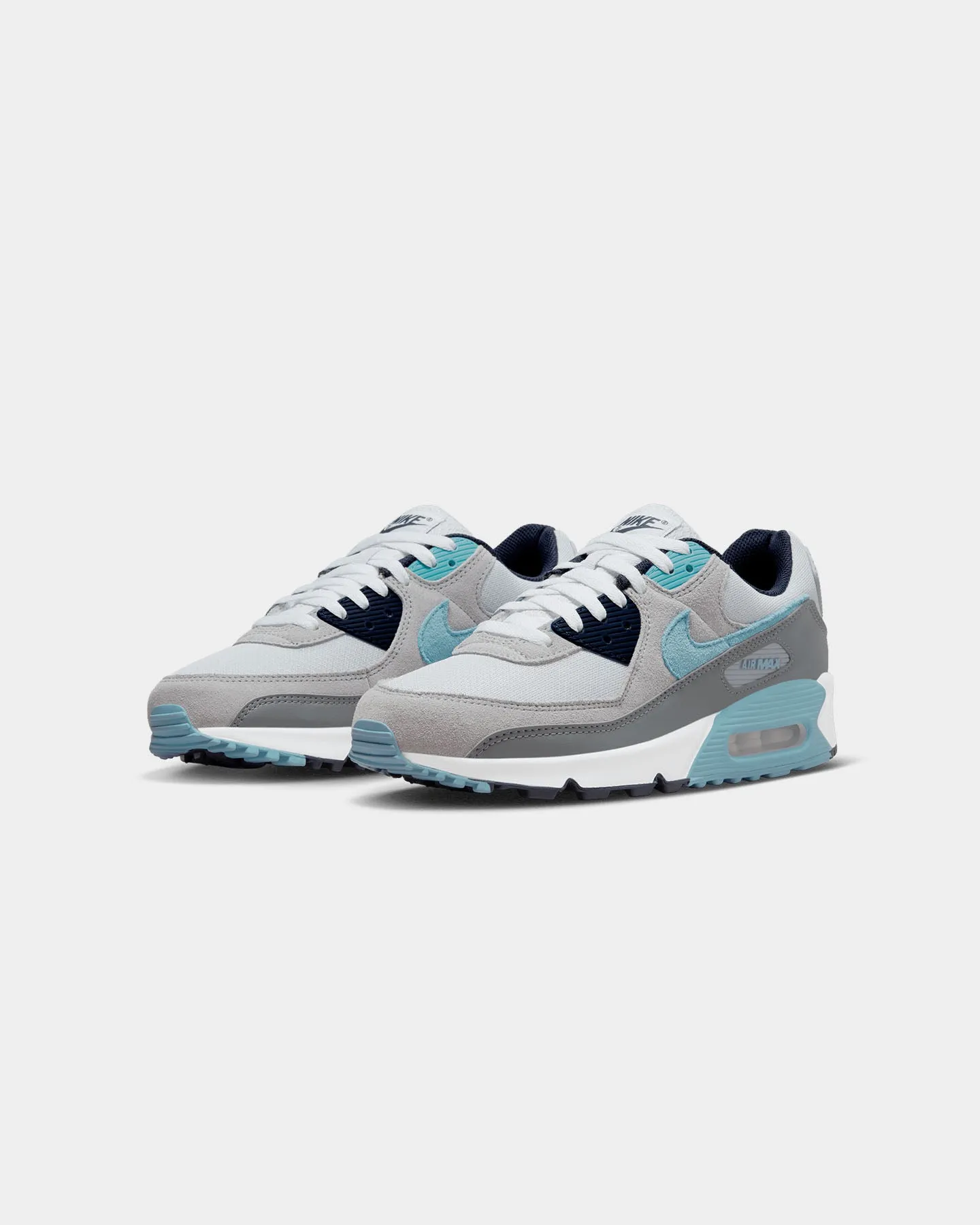 Comfort Step Fresh Tone Nike Air Max 90 Pure Platinum/Worn Blue-Obsidian