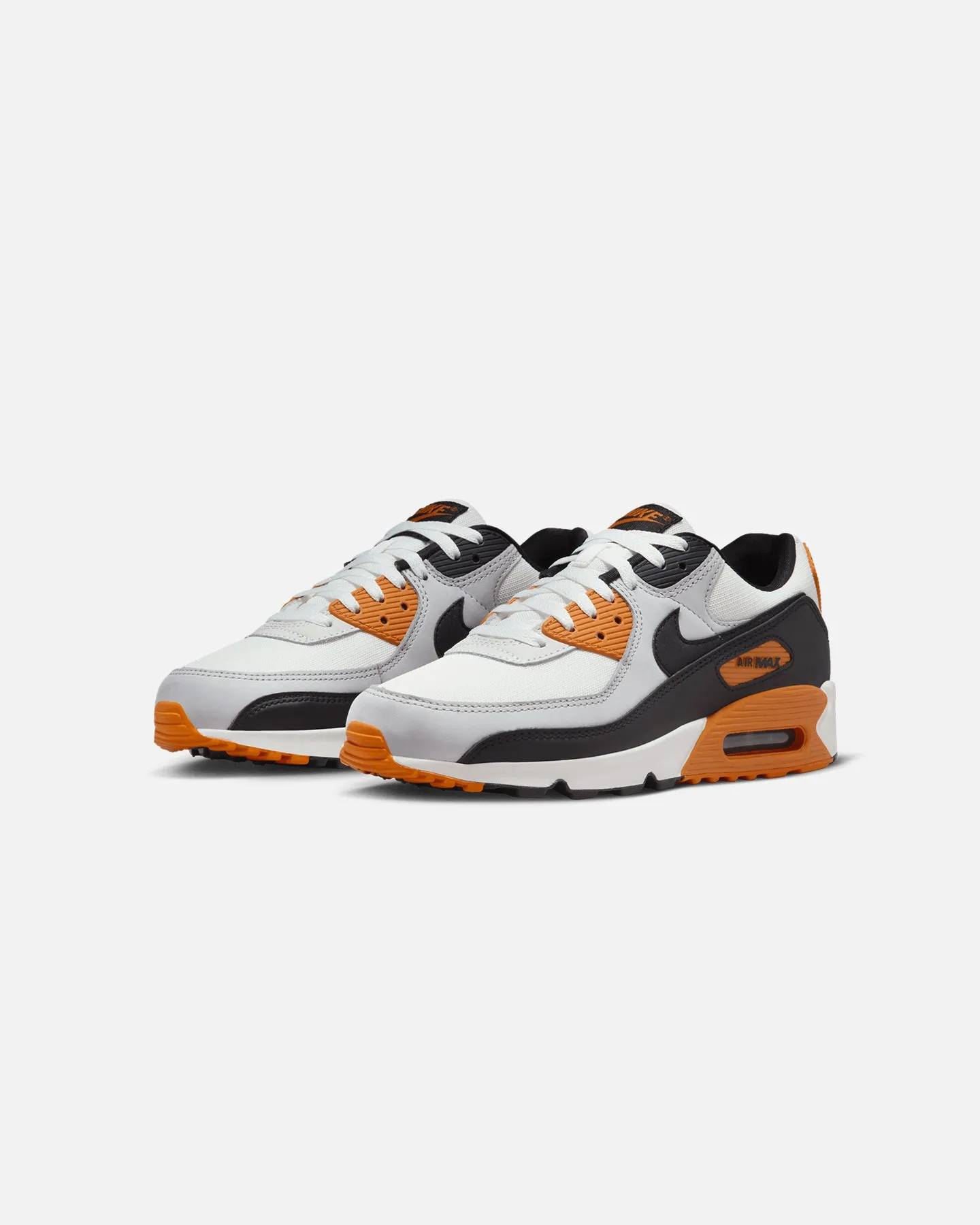 Nike Air Max 90 "Monarch" Pure Platinum/Summit White shape fit Cushioned heel