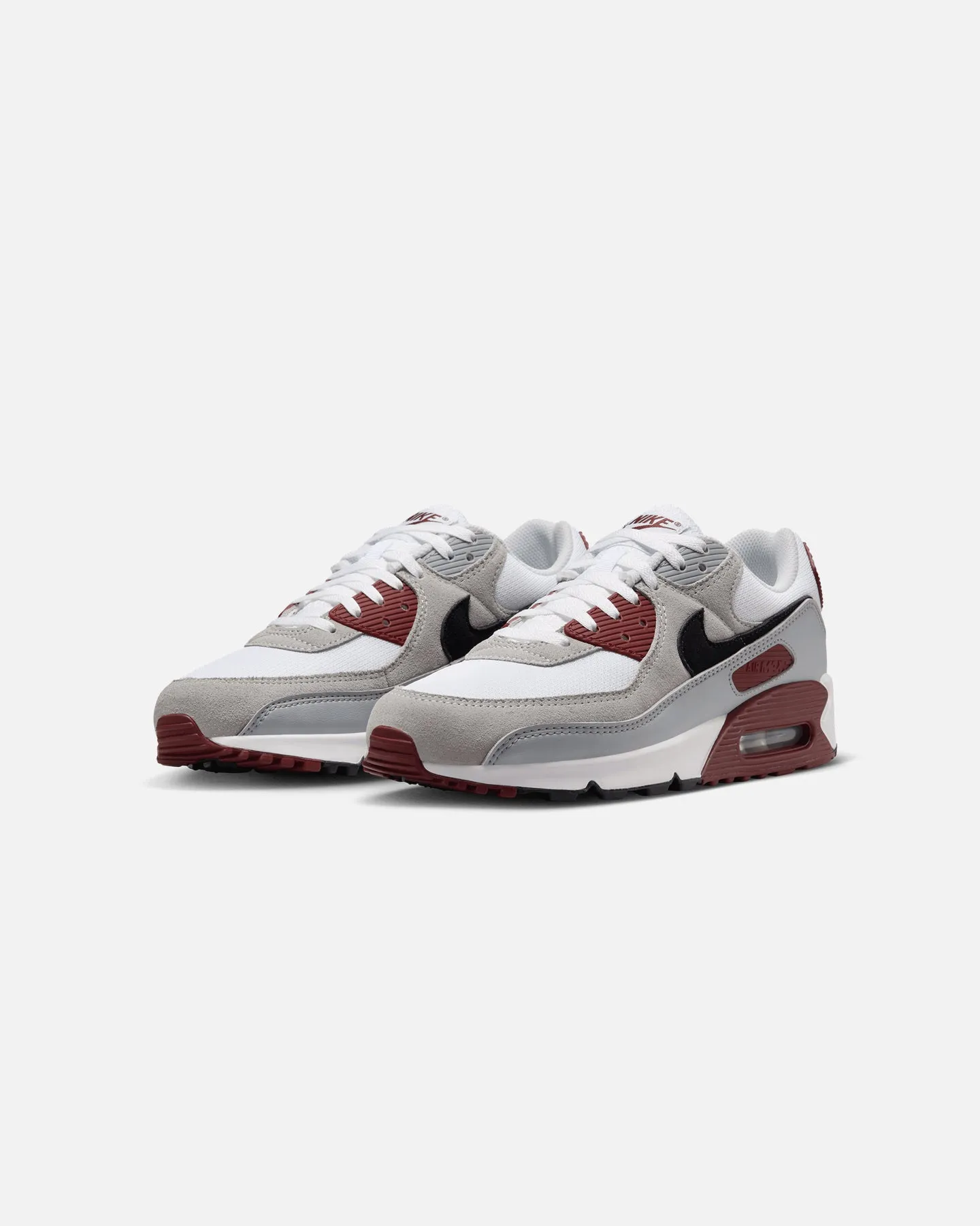 Nike Air Max 90 White/Black-Dark Team Red Urban Sleek