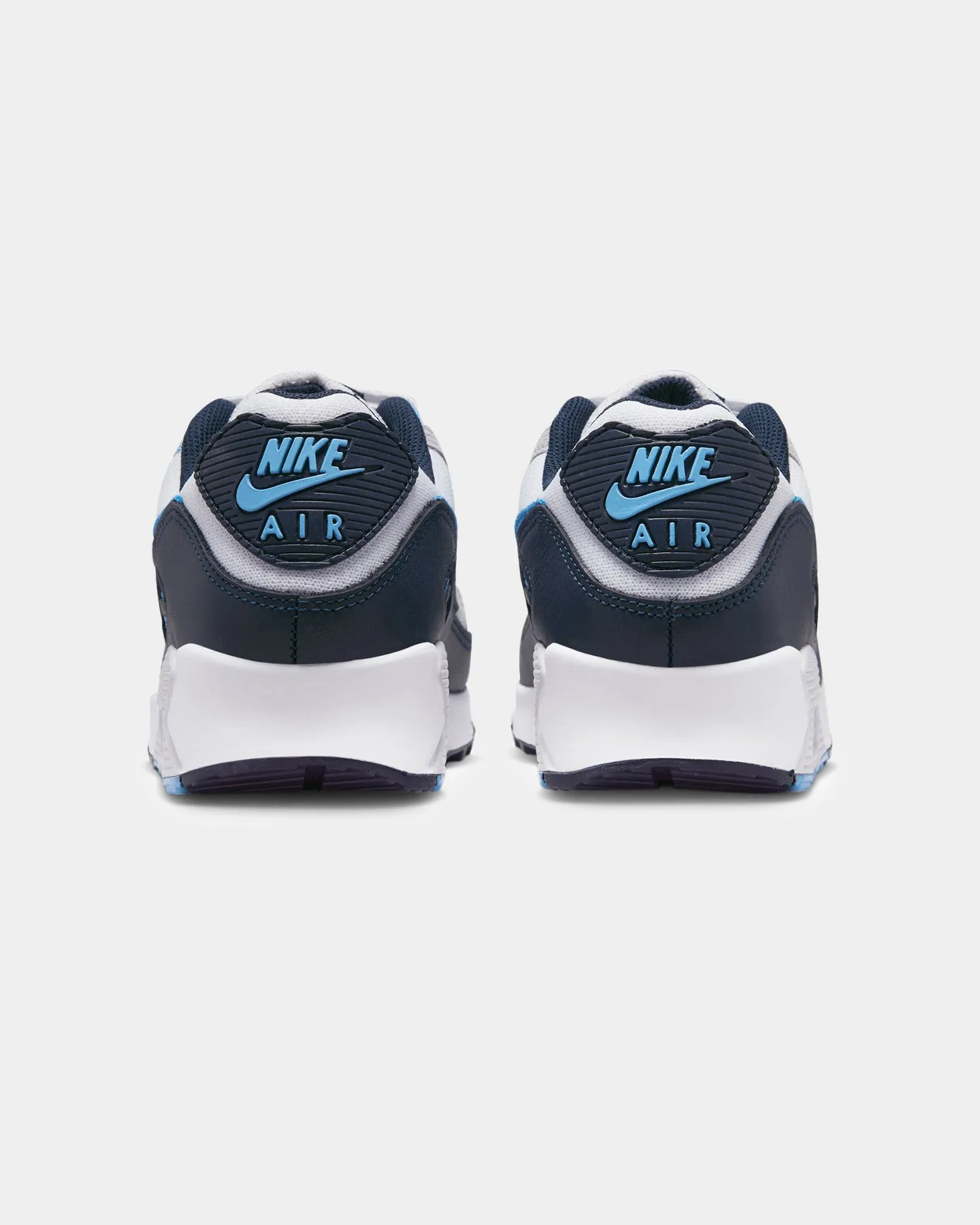 Nike Air Max 90 White/University Blue Leather Upper Agile Fit