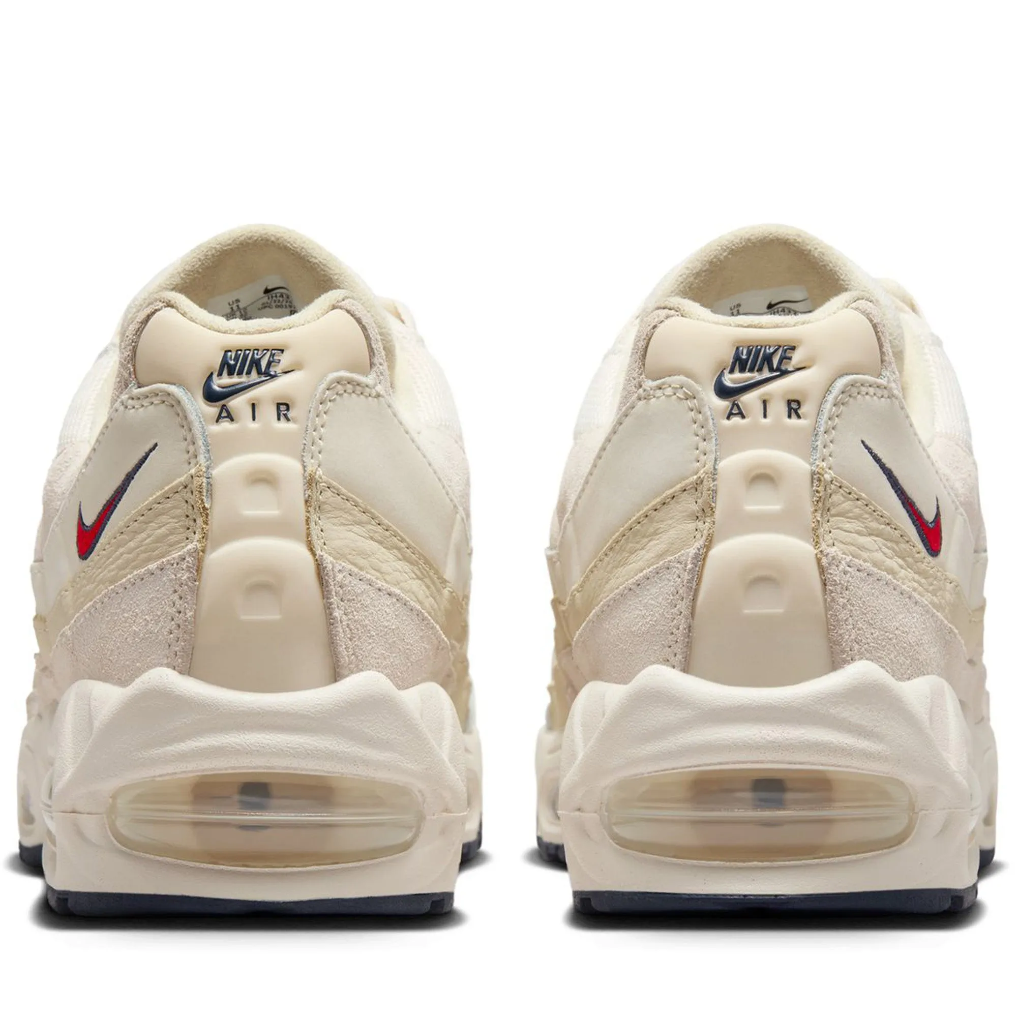 Impact-absorbing durability Nike Air Max 95 OG Premium - Pale Ivory/University Red