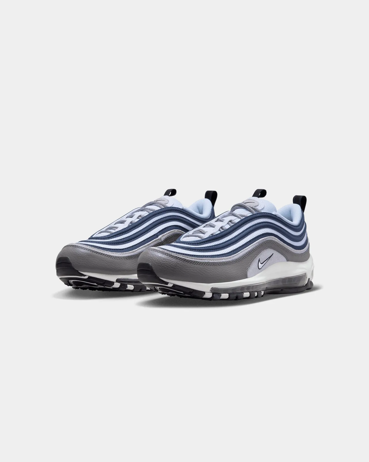 Nike Air Max 97 SE "Georgetown" Flat Pewter/White Smooth Soles Elastic Sling
