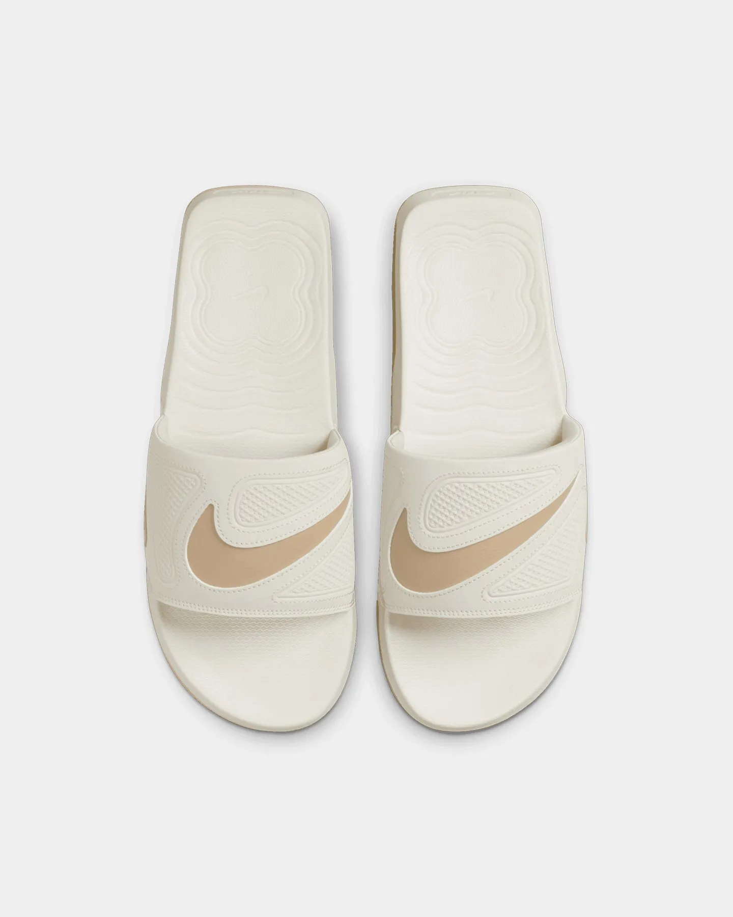 Marathon Fit Nike Air Max Cirro Slides Light Bone/Lime