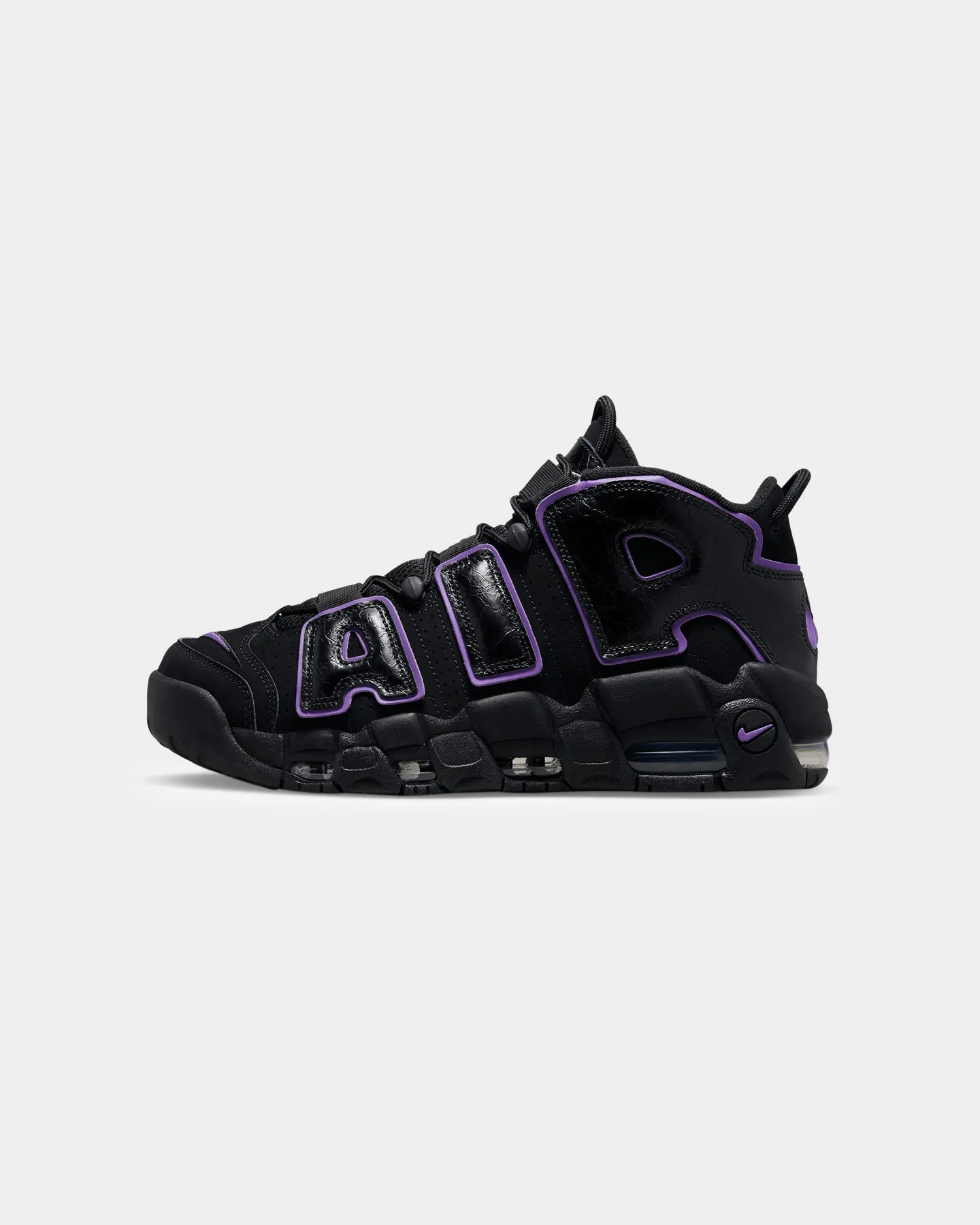 Nike Air More Uptempo '96 Black/Cement Grey Lightweight Design Firm Ground