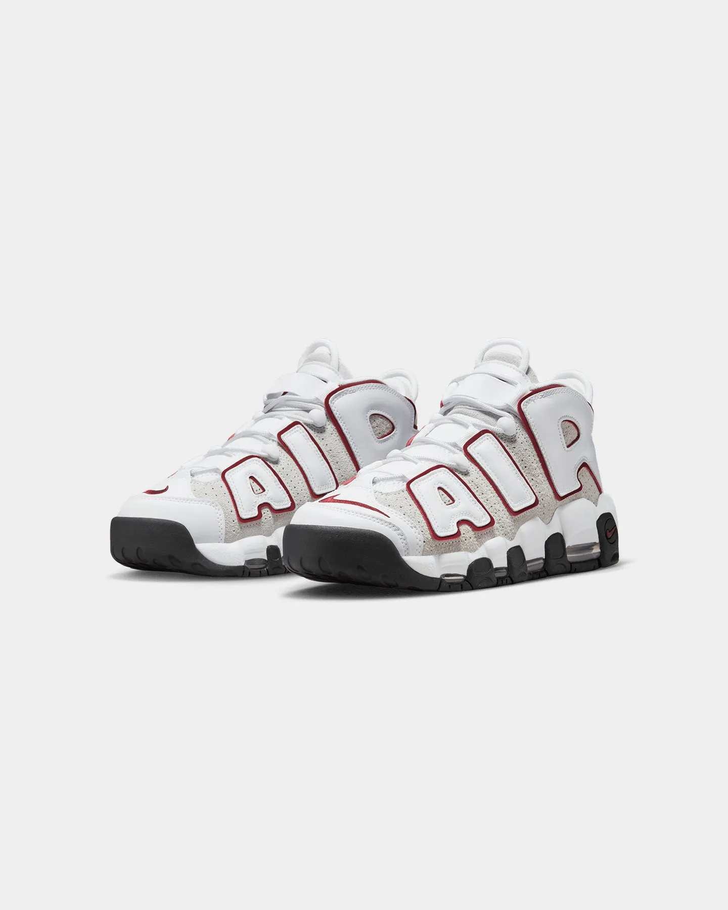 Cushioned Footbed Nike Air More Uptempo '96 White/Team Red-Summit White-TM Best Grey