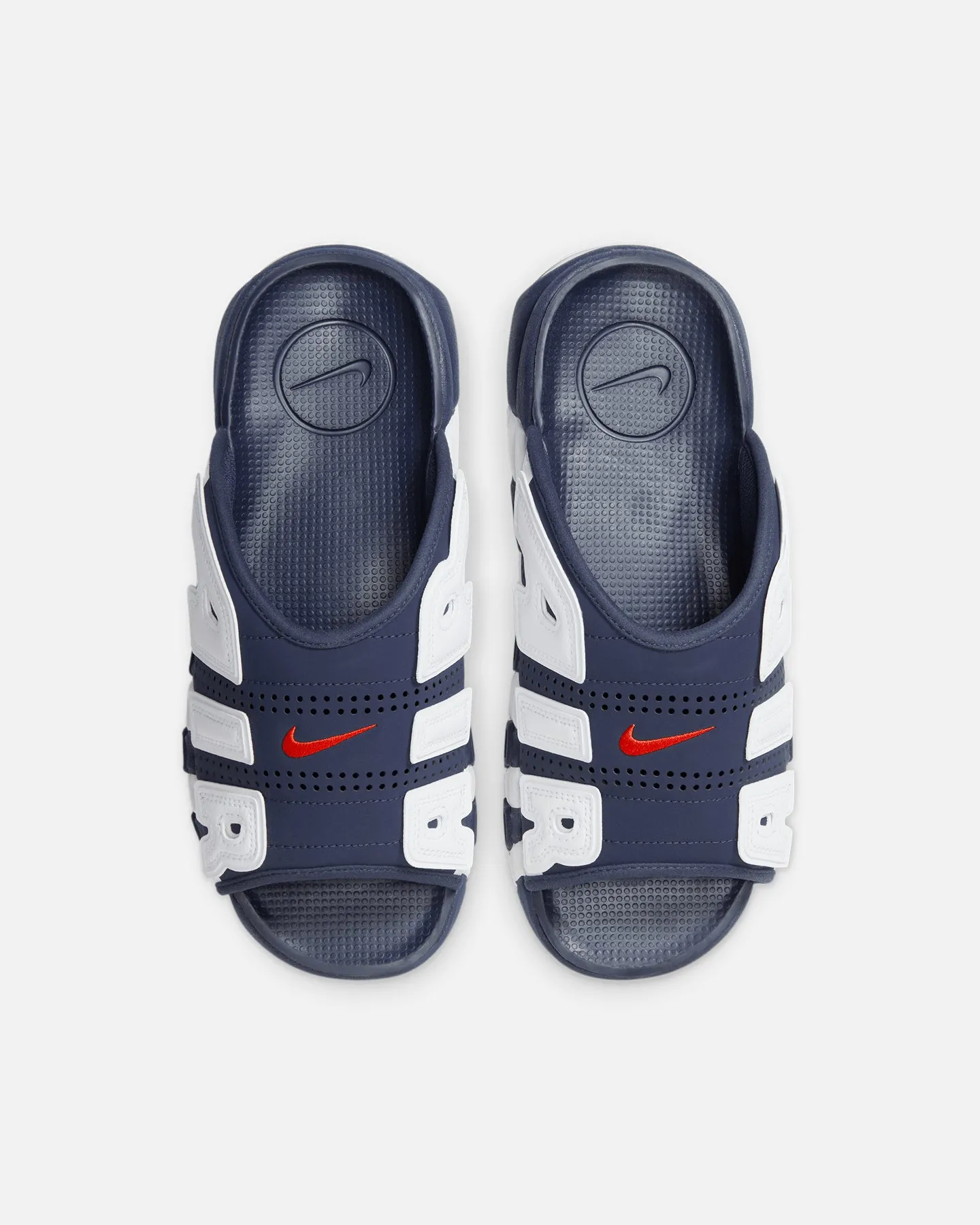 Nike Air More Uptempo Slides Midnight Navy Comfort Ankle Carry Easy