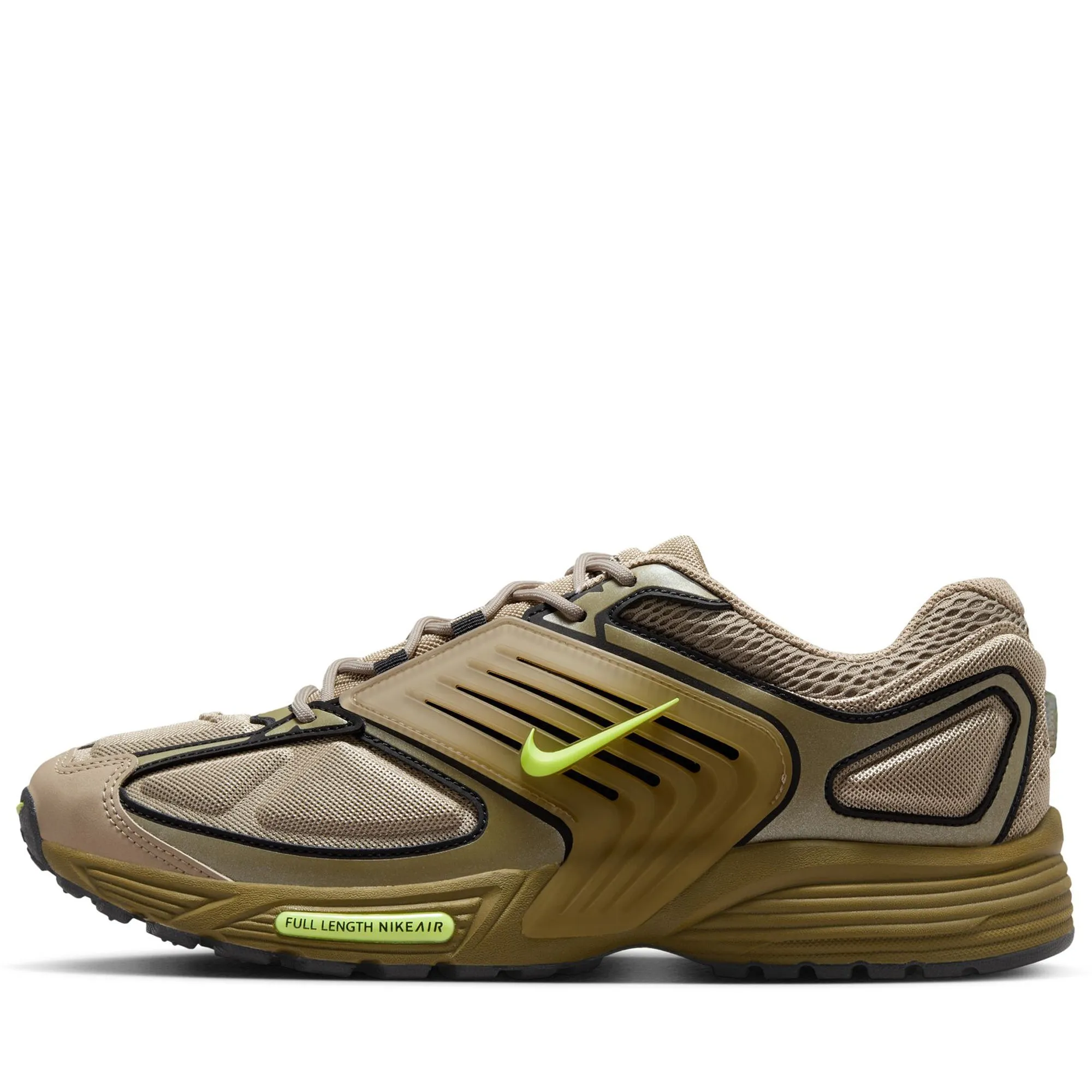 Nike Air Pegasus Wave - Khaki/Volt Low Profile Collar Padding Pu Upper