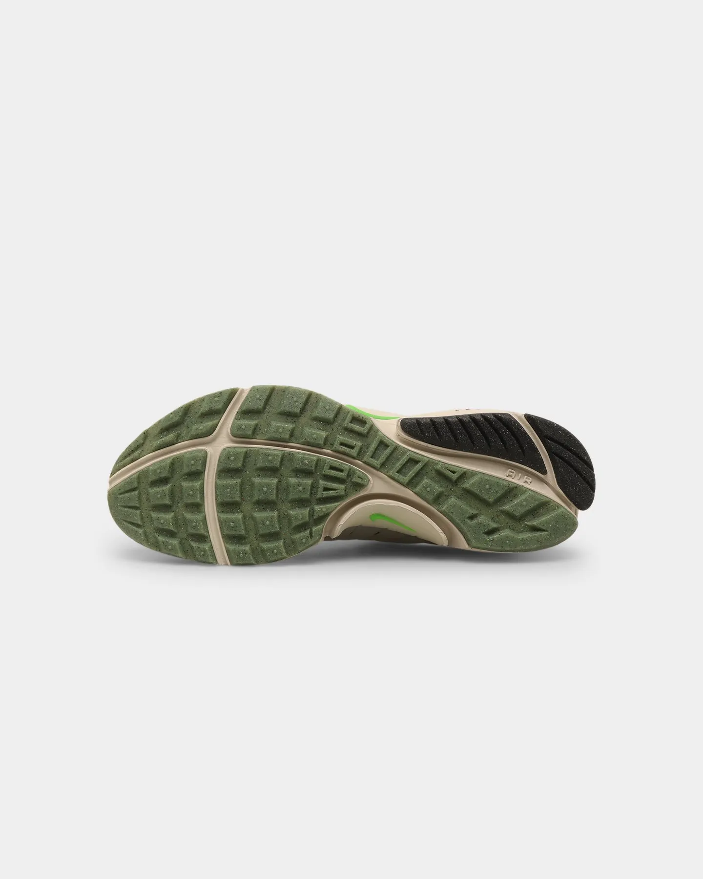 Nike Air Presto Premium Smoke Grey/Scream Green Cotton Touch ergonomic