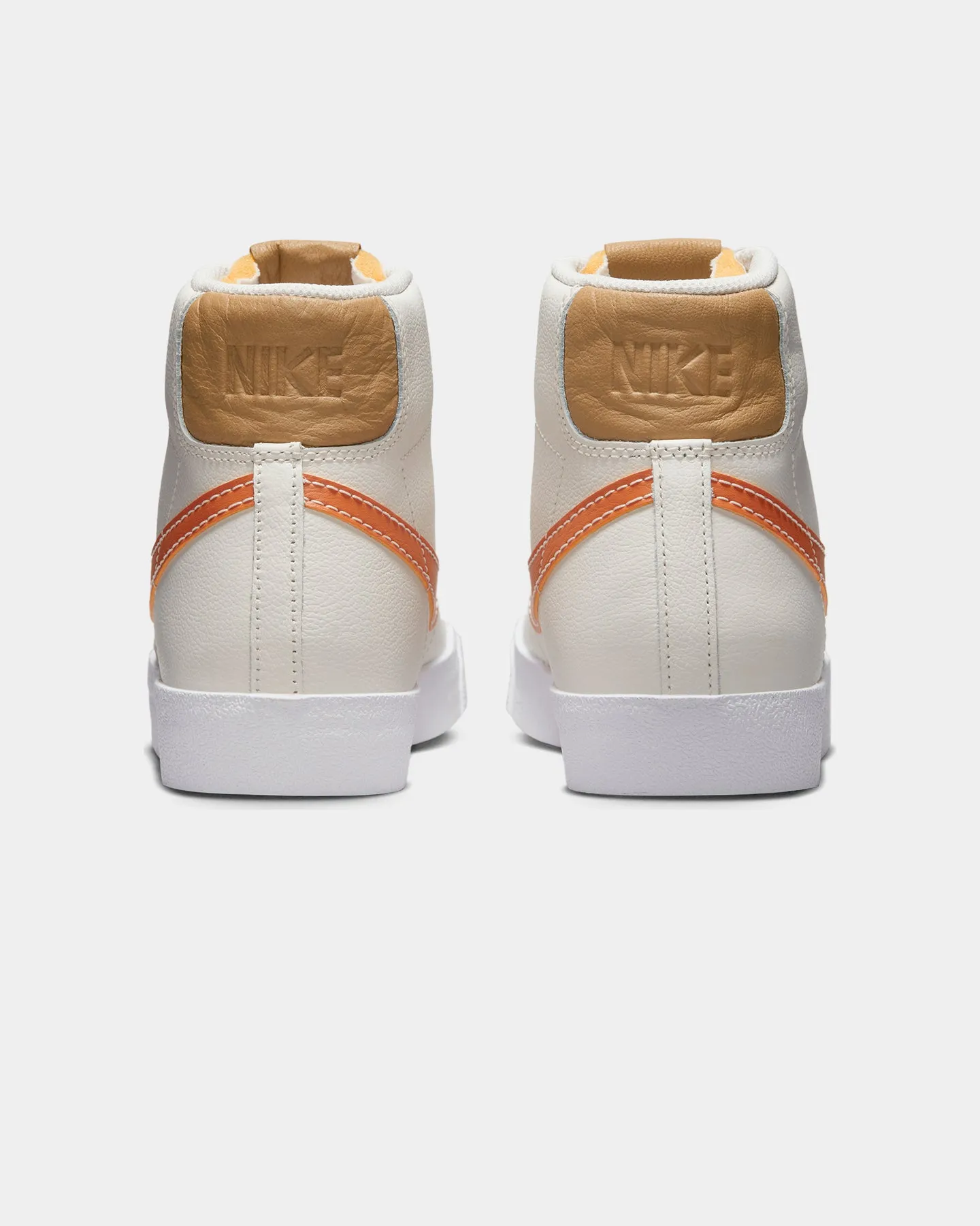 Power Flow Deep Shade Nike Blazer Mid '77 EMB "Inspected By Swoosh" Phantom/Hot Curry-Pearl White