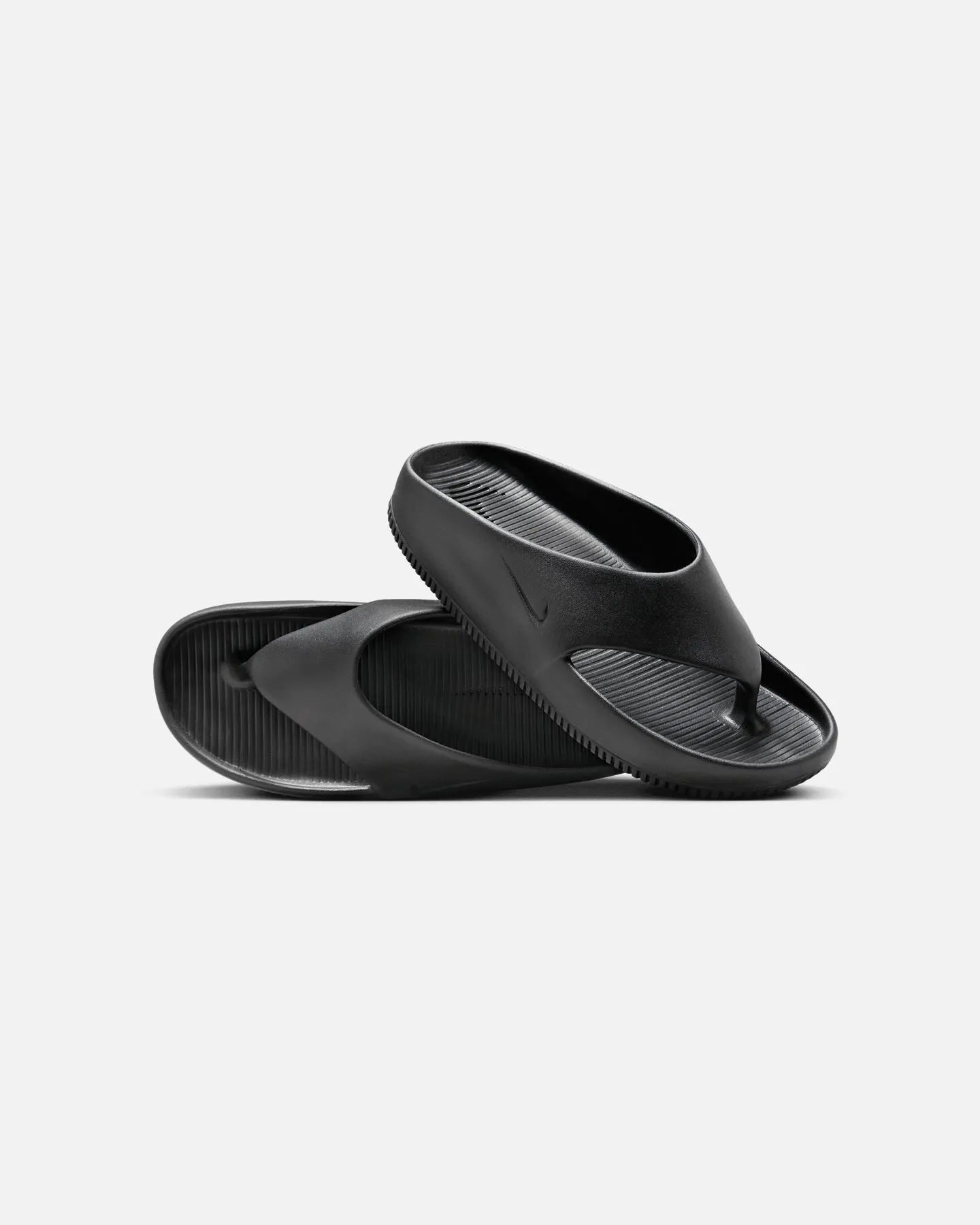 Autumn Tone Earth Tone Nike Calm Flip Flops Black/Black
