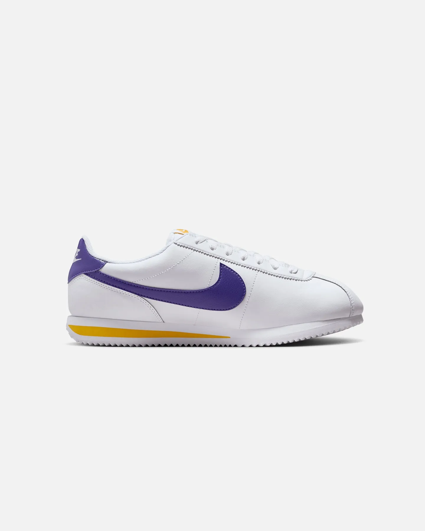 Nike Cortez White/Varsity Purple Gold Tone Soft Lining