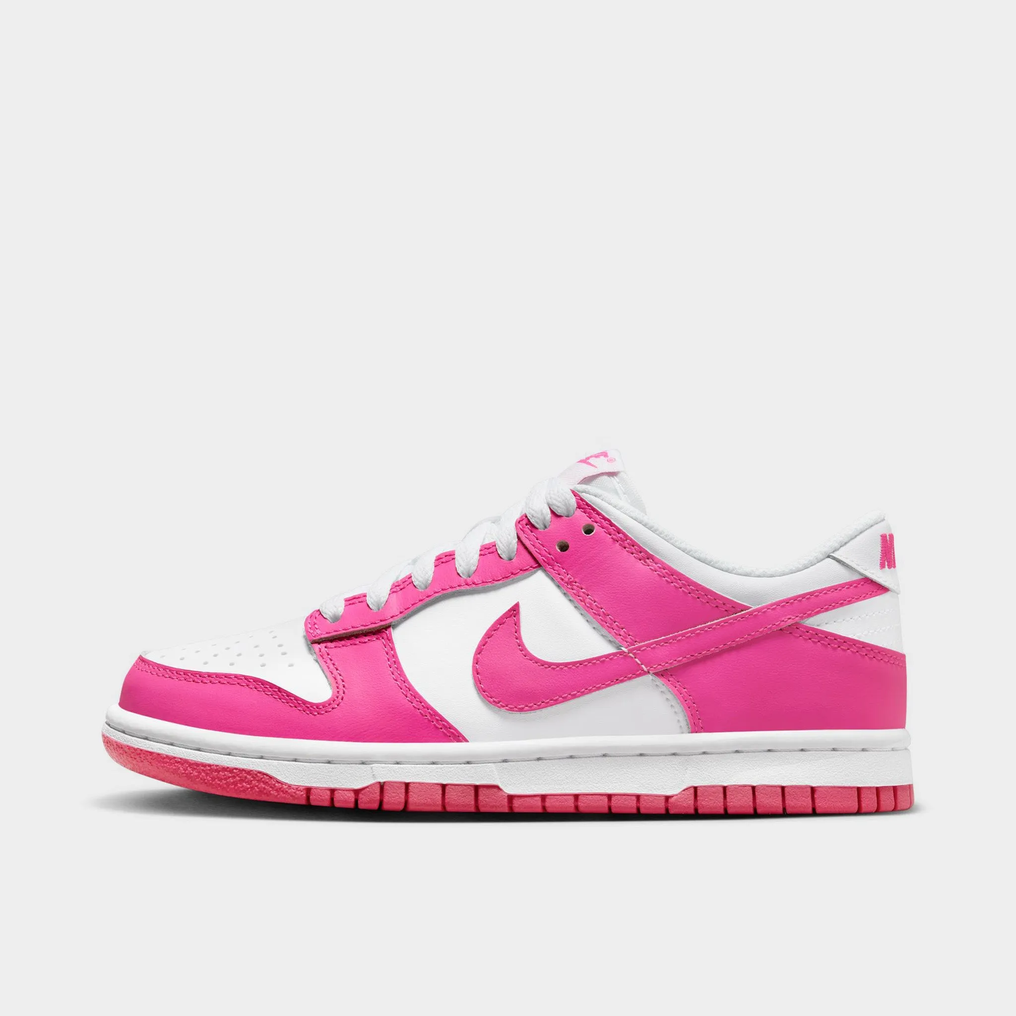 Nike Dunk Low GS White / Laser Fuchsia Heel Stabilizer