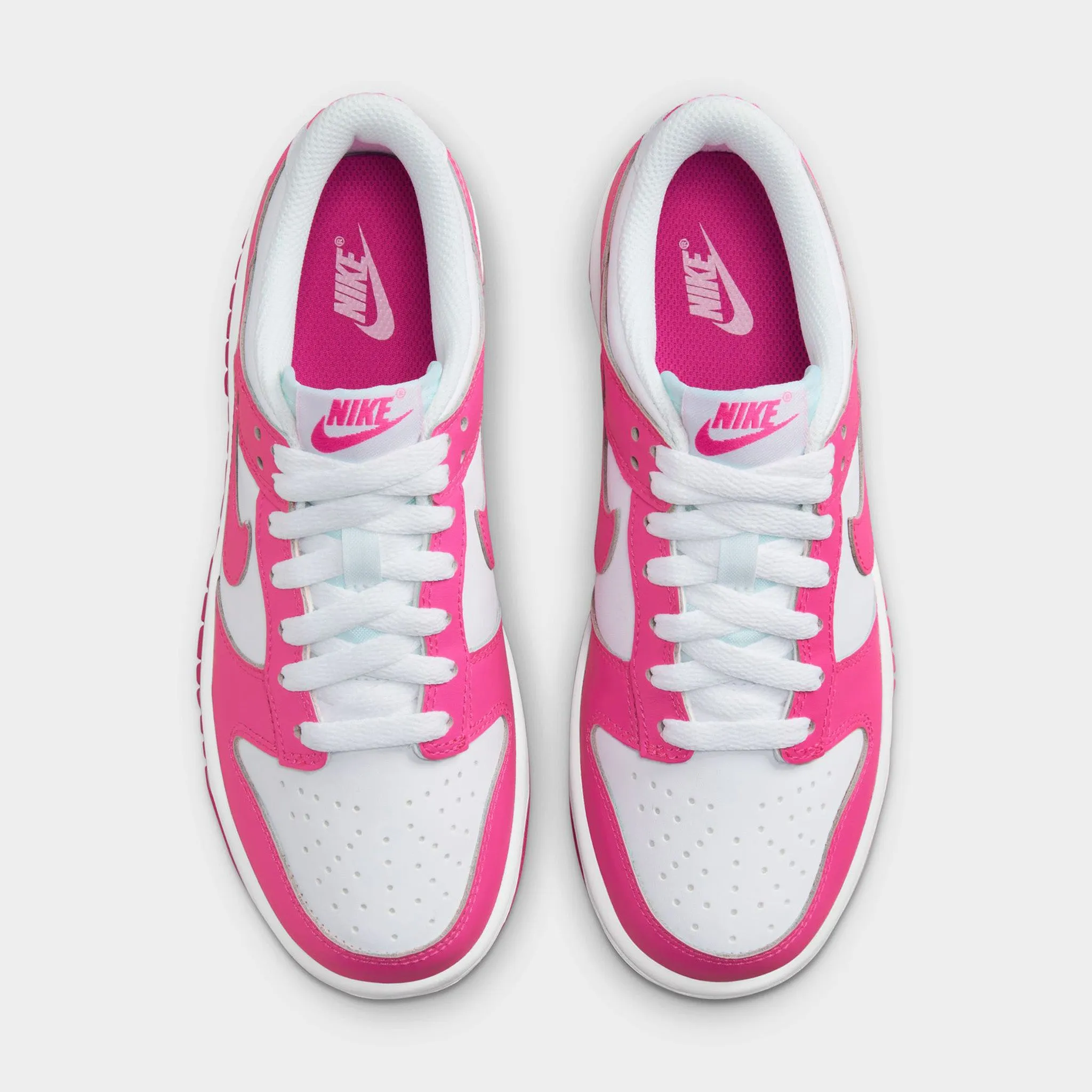 Nike Dunk Low GS White / Laser Fuchsia Festival Vibe