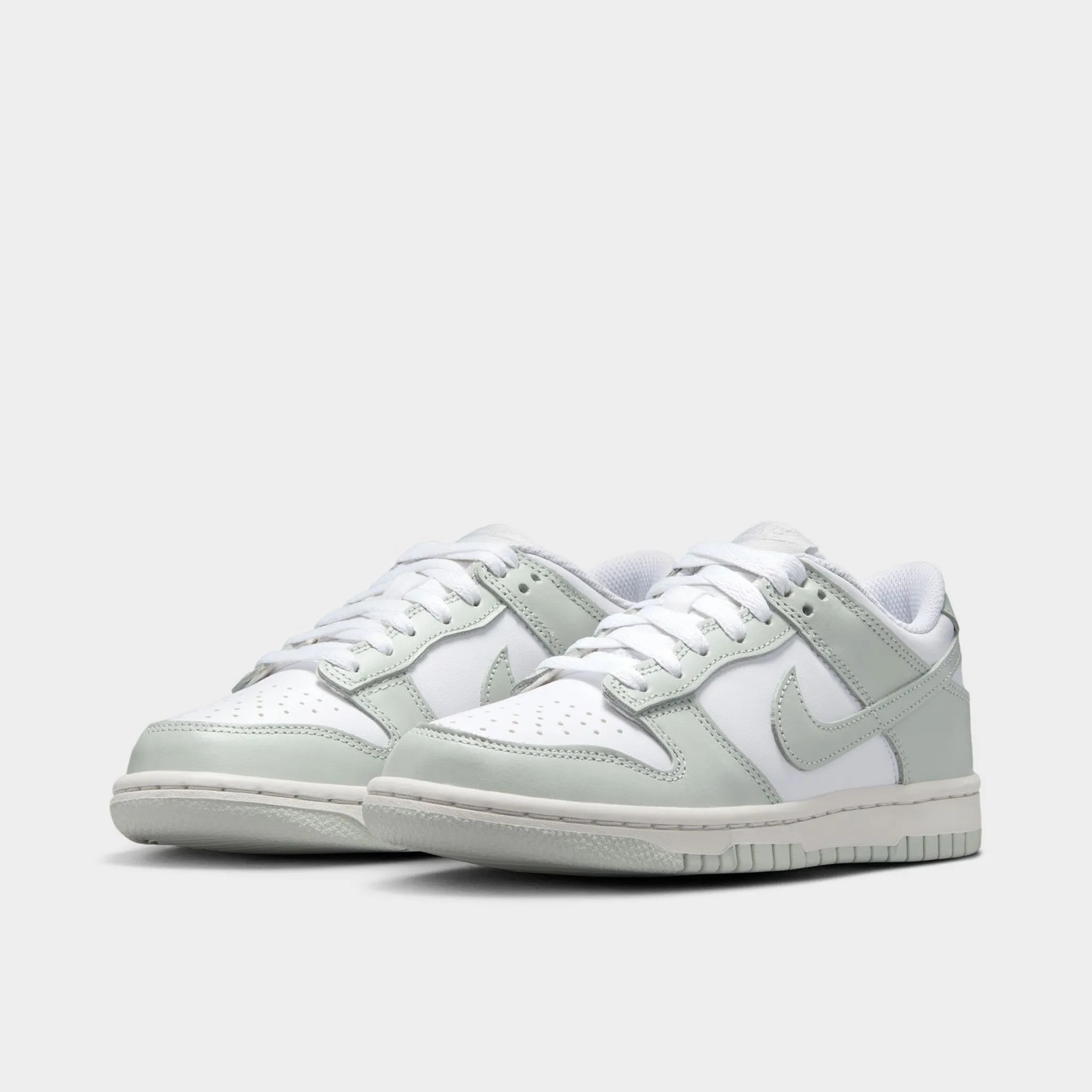 Gold Tone Indoor Nike Dunk Low GS White / Light Silver - Photon Dust
