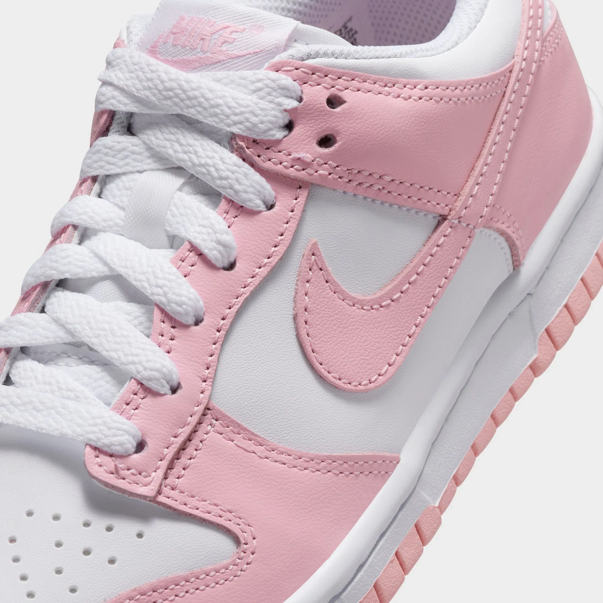 Nike Dunk Low GS White / Medium Soft Pink - White Surf Mode Game Fit