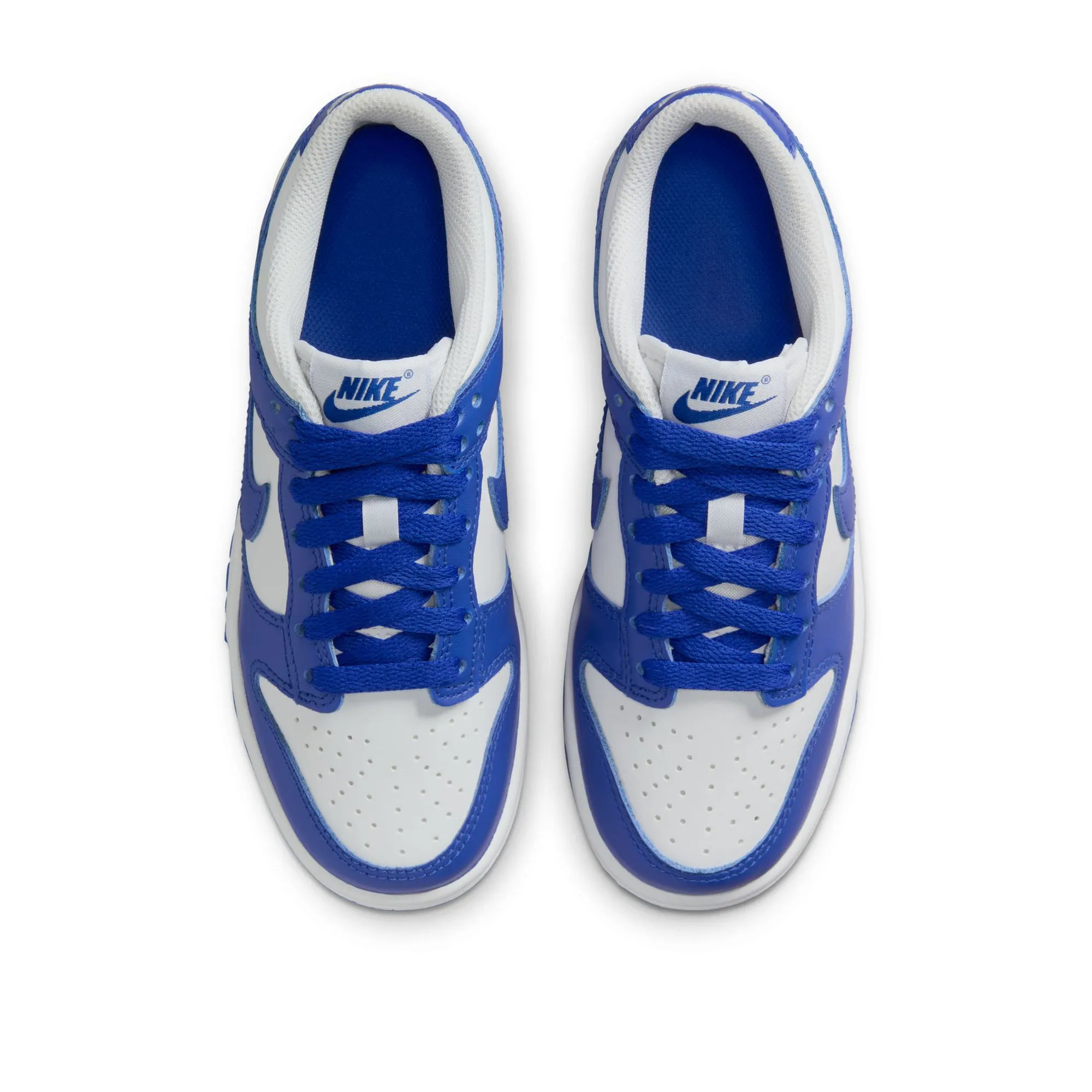 Nike Dunk Low (GS) - White/Hyper Royal Outsole Traction