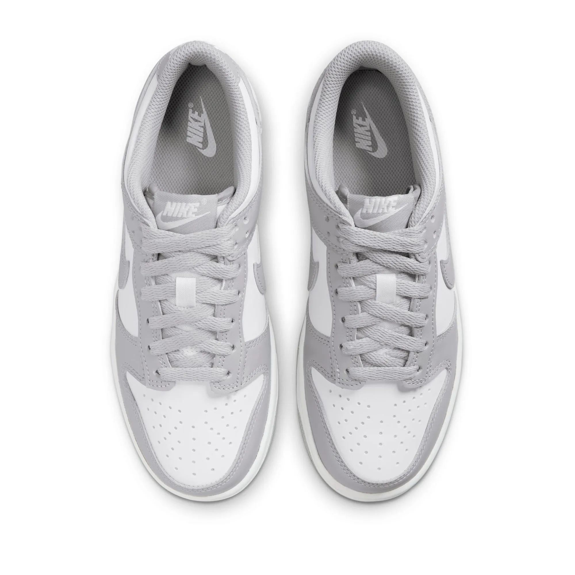 Nike Dunk Low (GS) - White/Light Smoke Grey Running Shoes Quick Step
